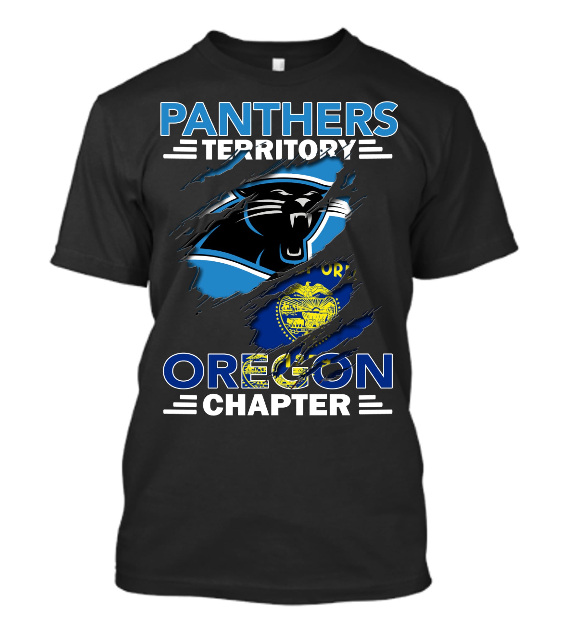 Panthers Territory Oregon Chapter Football T-Shirt