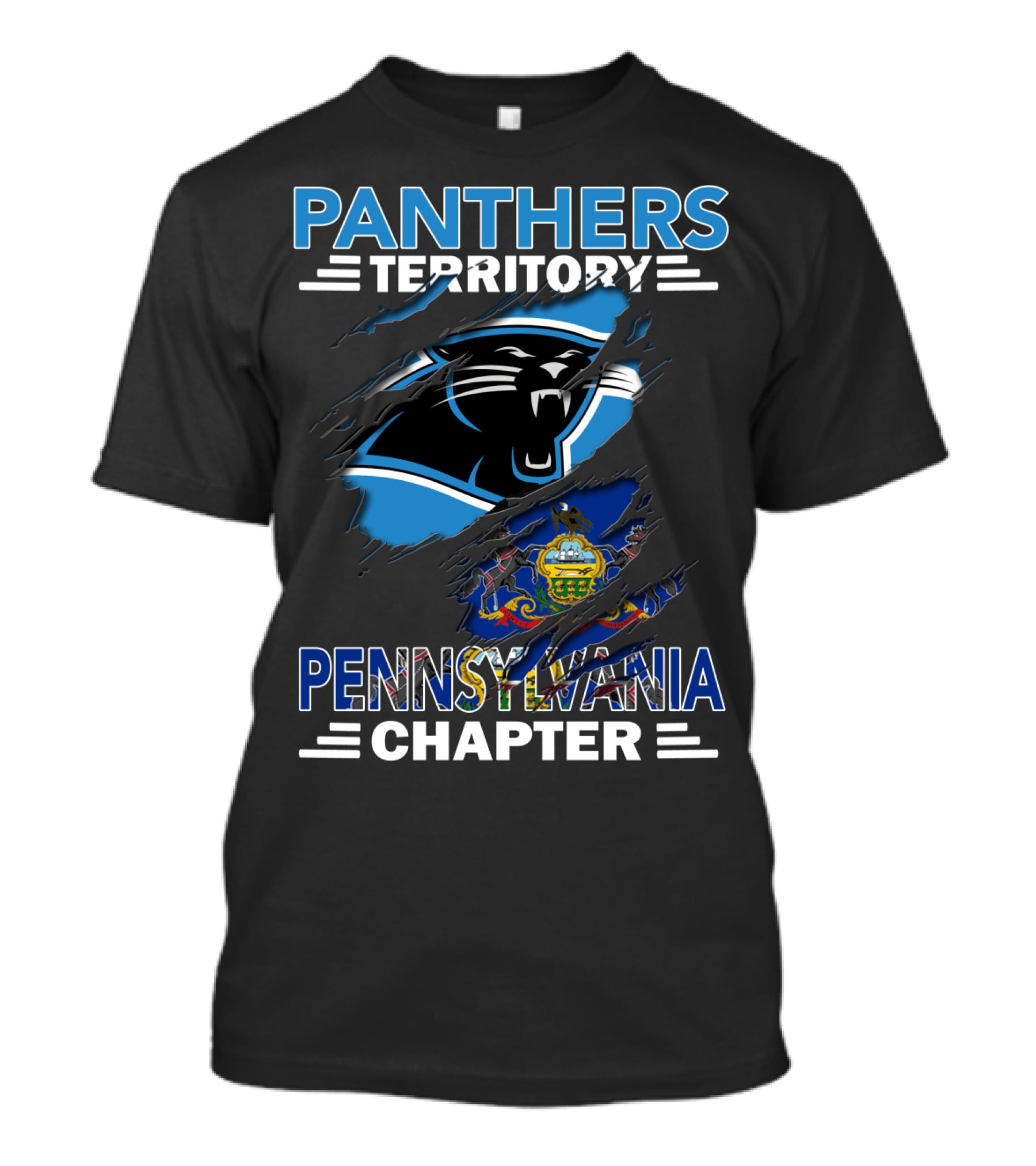Panthers Territory Pennsylvania Chapter NFL Football Fan T-Shirt