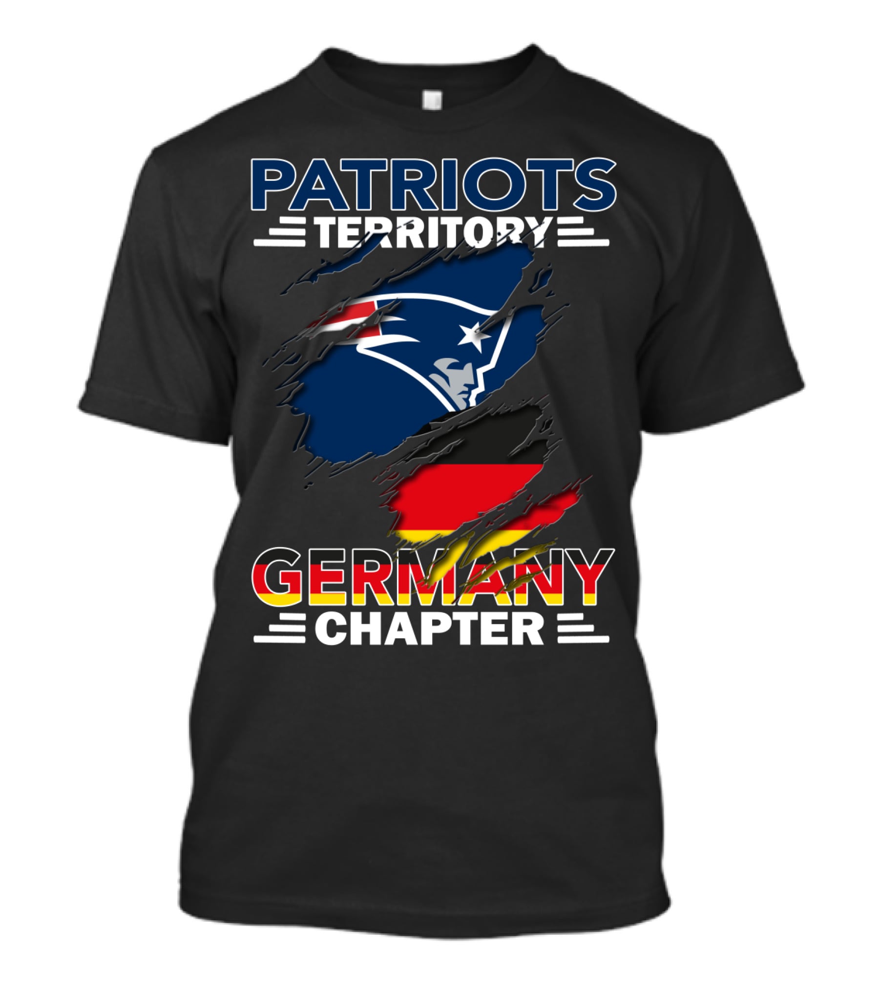 Patriots Territory Germany Chapter Flag T-Shirt