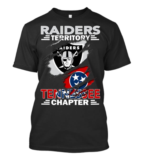 Raiders Territory Tennessee Chapter American Football Fan Emblem T-Shirt