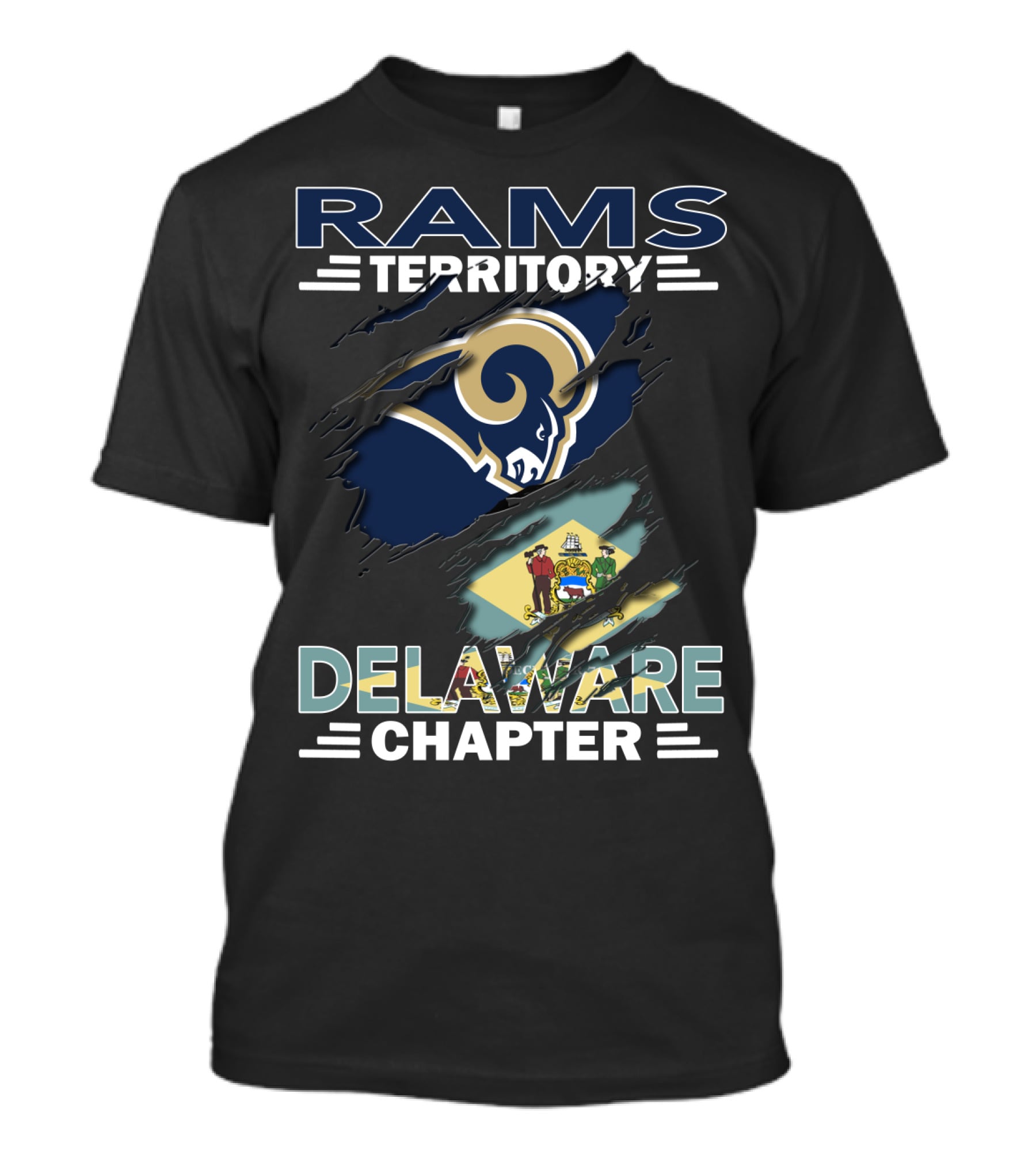 Rams Territory Delaware Chapter NFL Fan Club T-Shirt