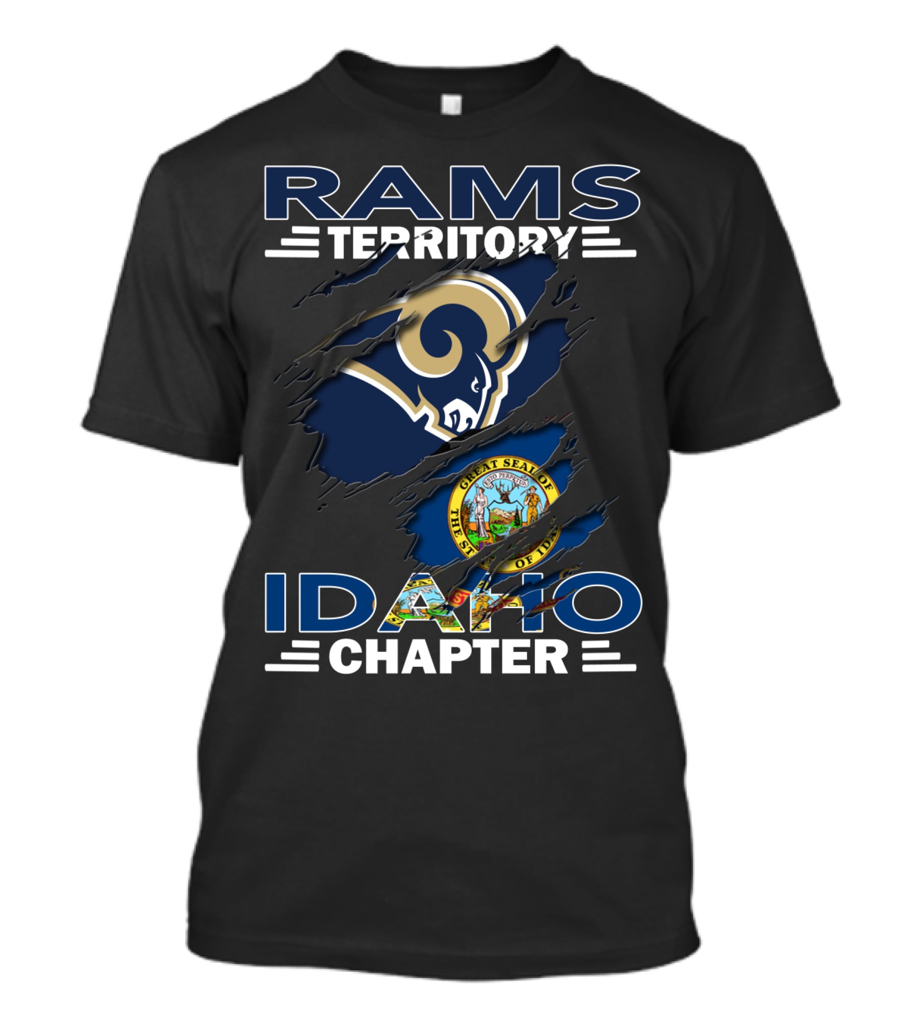 Rams Territory Idaho Chapter The Great Seal Of Idaho T-Shirt