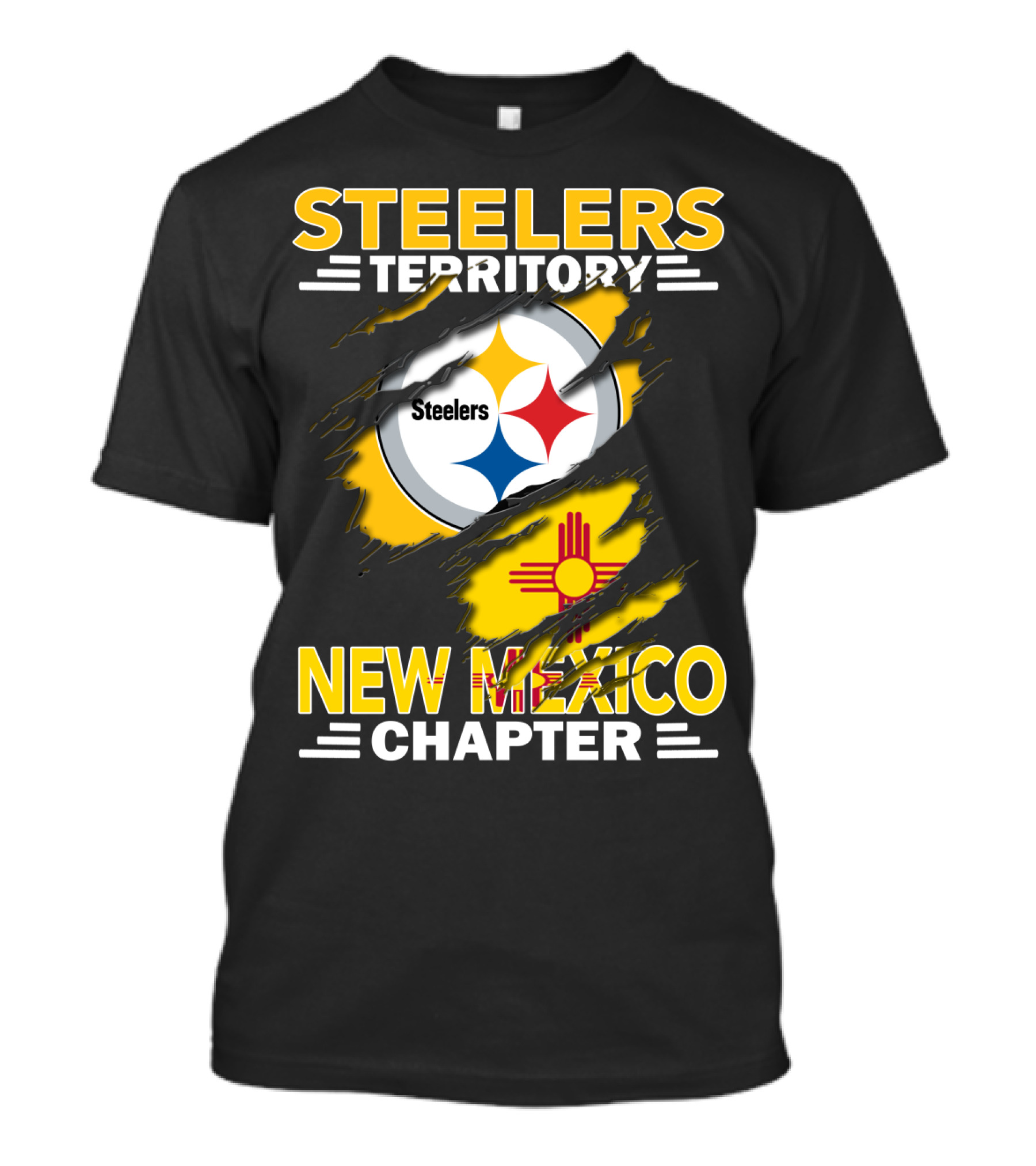 Steelers Territory New Mexico Chapter Steelers Symbol Zia Sun T-Shirt