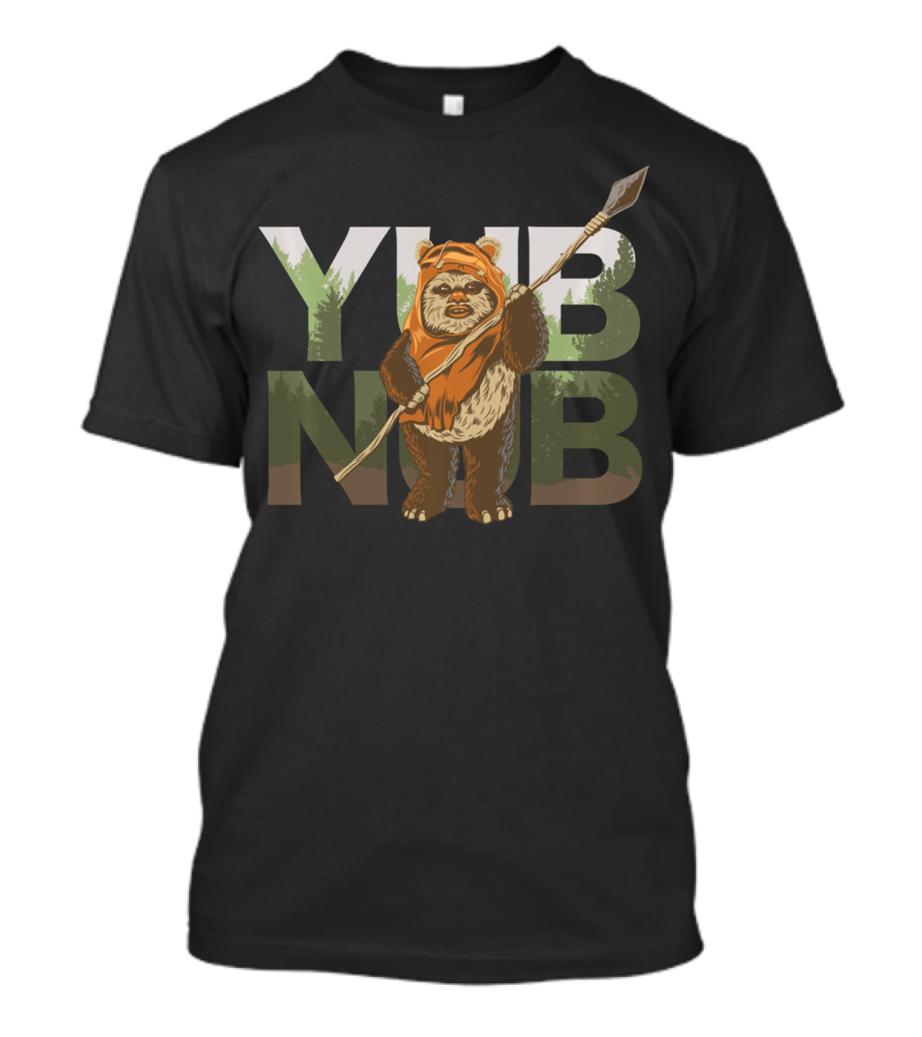 Star Wars Return Of The Jedi Ewok Yub Nub Forest Background T-Shirt
