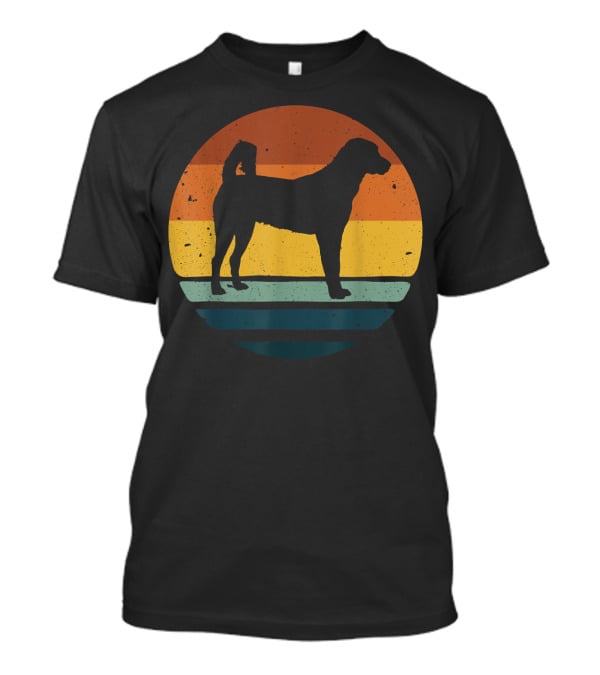 Anatolian Shepherd Vintage Retro Dog Silhouette Sunset 153 T-Shirt