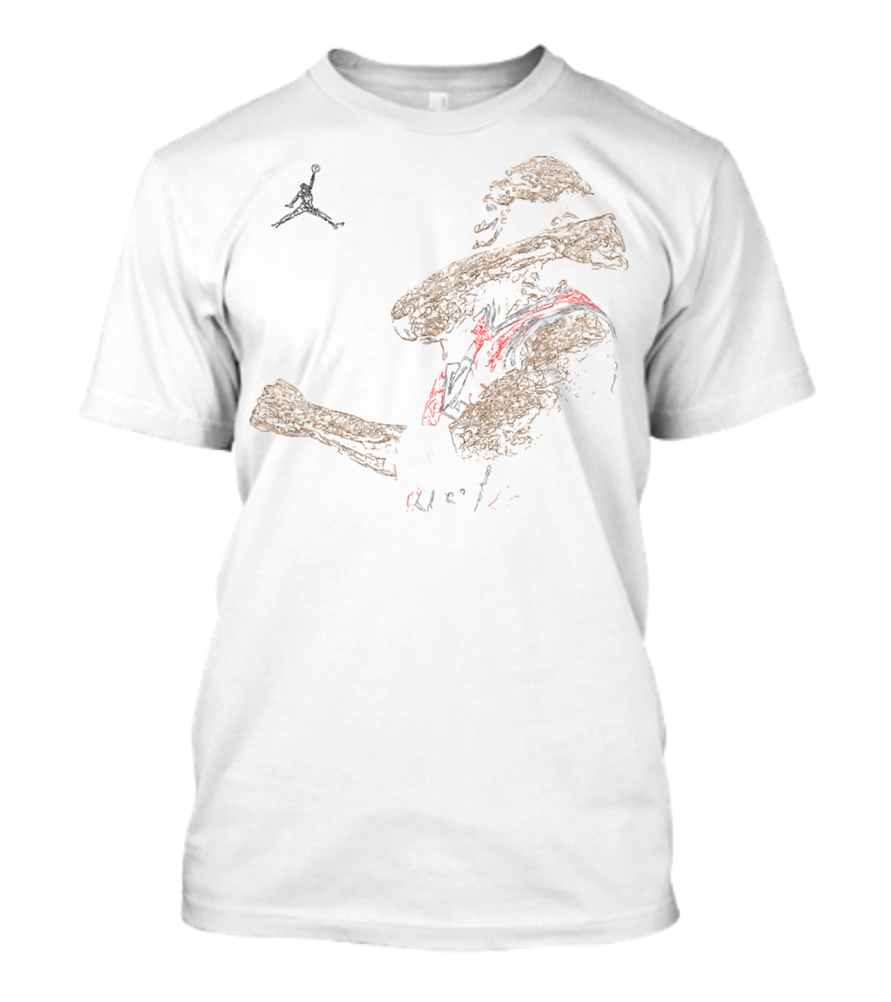 Michael Jordan Jumpman Neon Outline T-Shirt