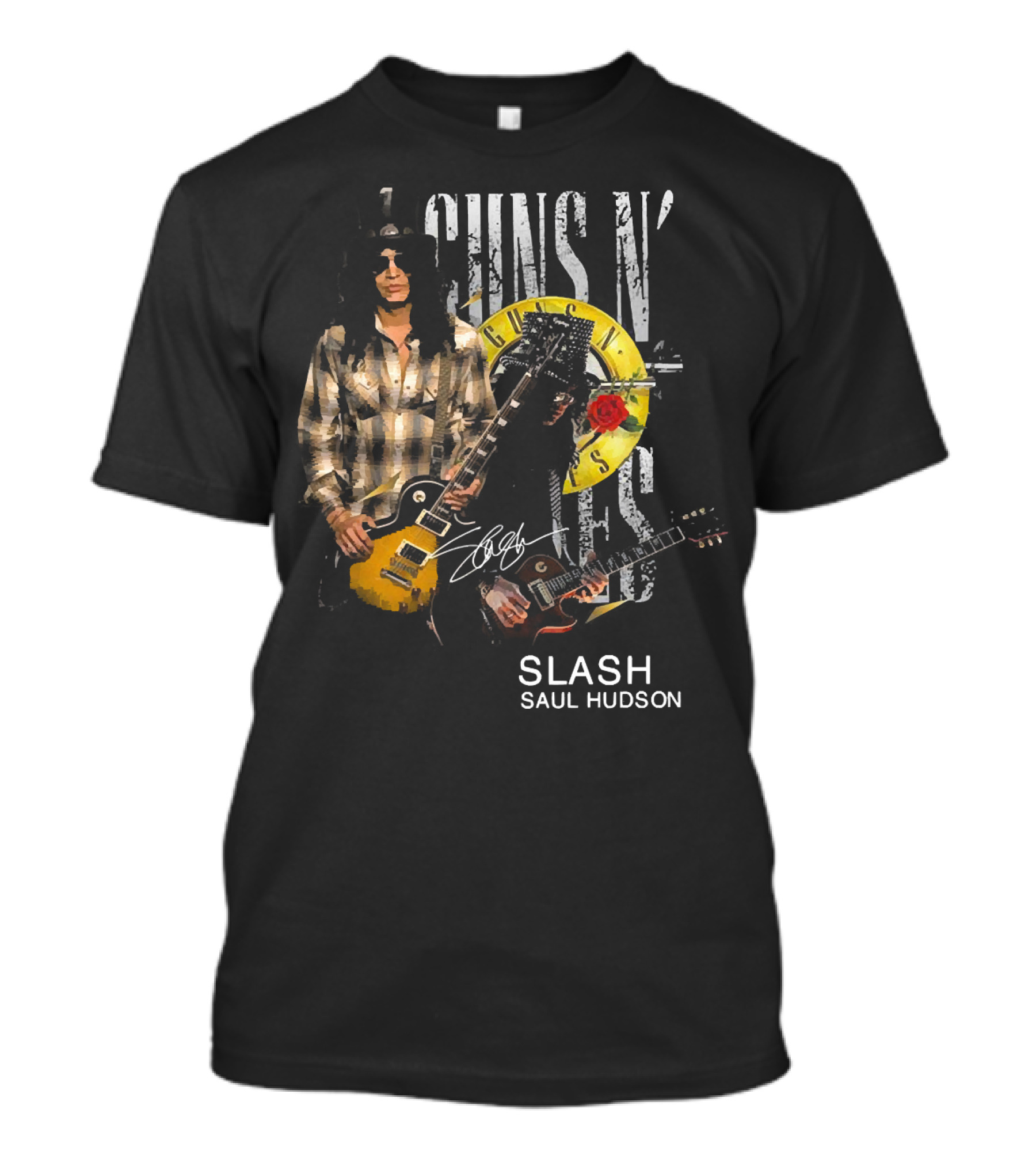 Guns N’ Roses Slash Saul Hudson Signature Image T-Shirt