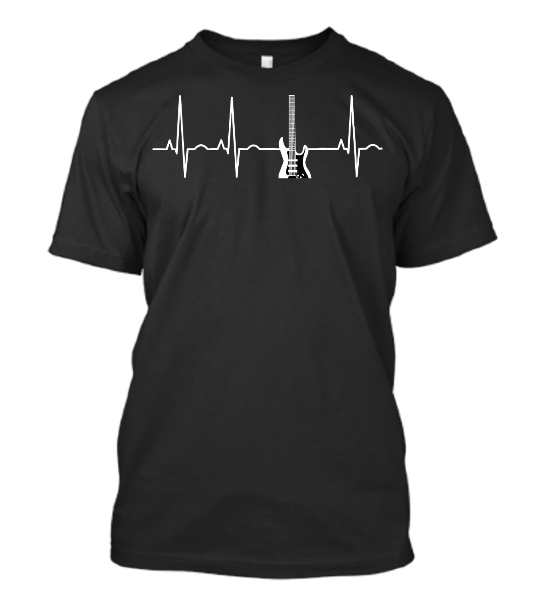 Electric Guitar Heartbeat Music Player T-Shirt