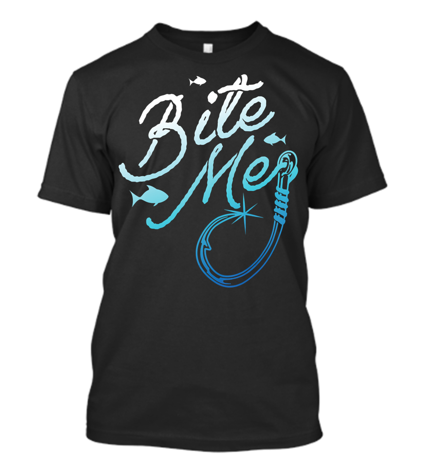 Fishing Fisherman Bite Me Funny Fish Hook T-Shirt