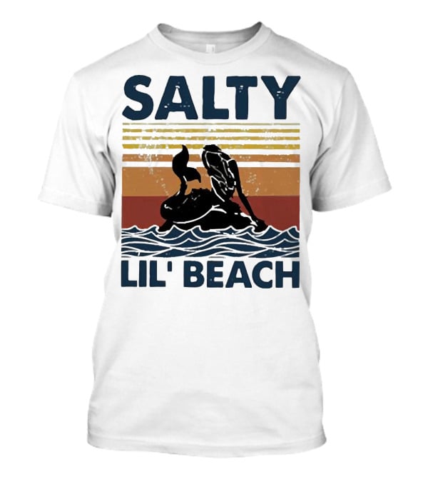 Salty Lil’ Beach Mermaid Vintage Wave T-Shirt