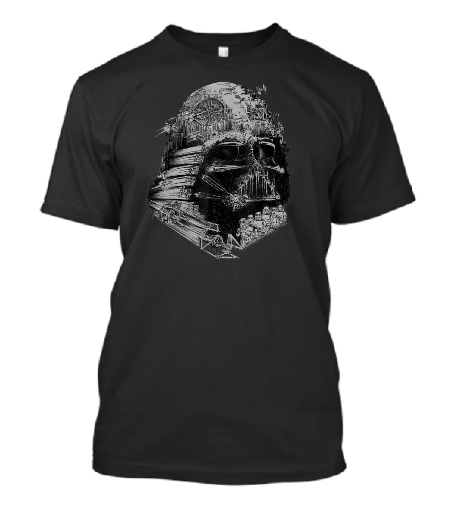 Star Wars Darth Vader Iconic Space Battle Empire Forces T-Shirt