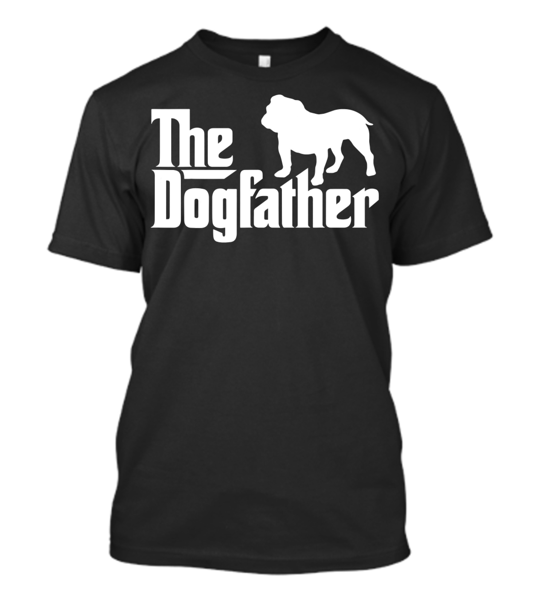 The Dogfather English Bulldog Dad Mens T-Shirt