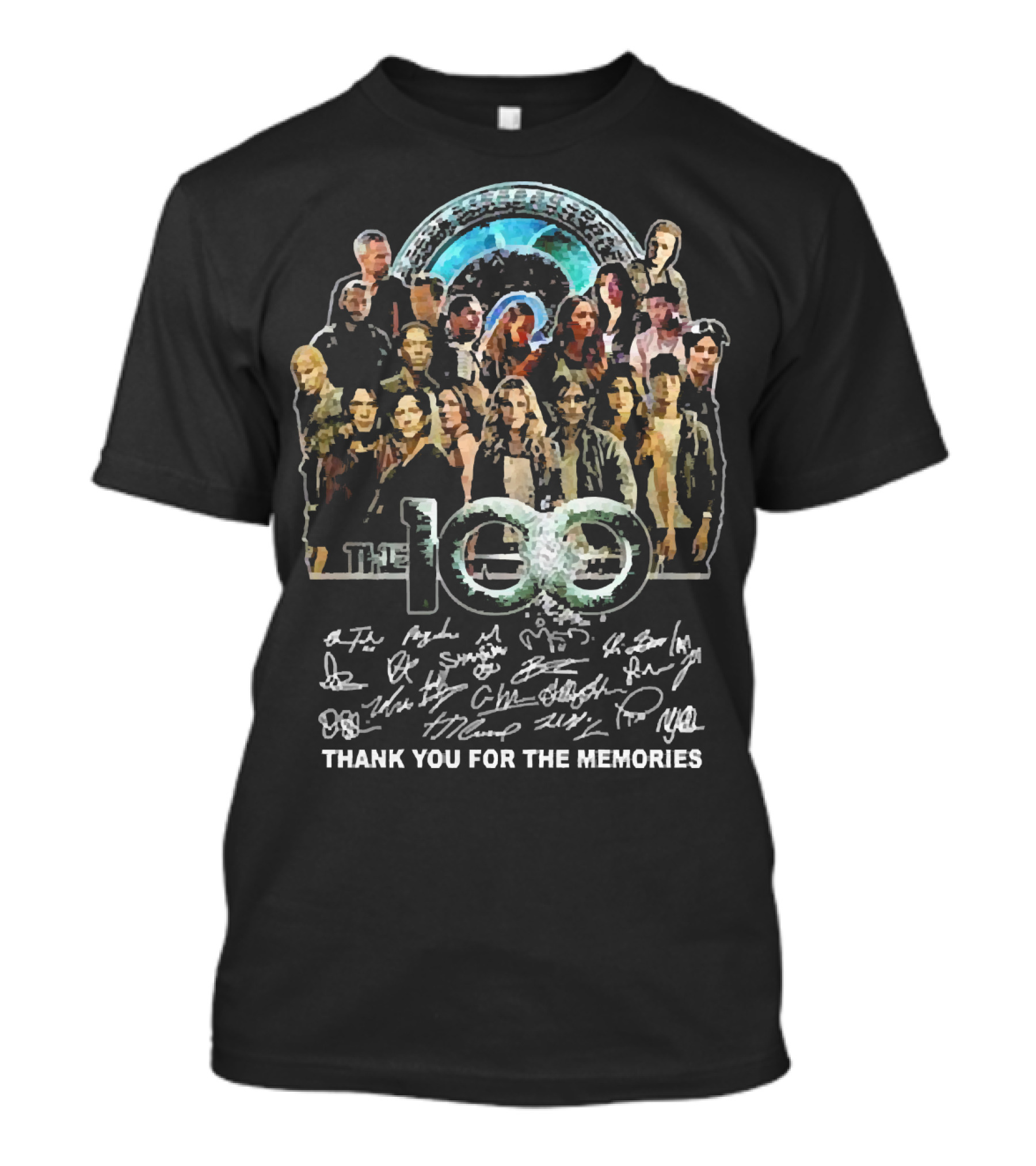 The 100 Cast Thank You For The Memories With Signatures T-Shirt