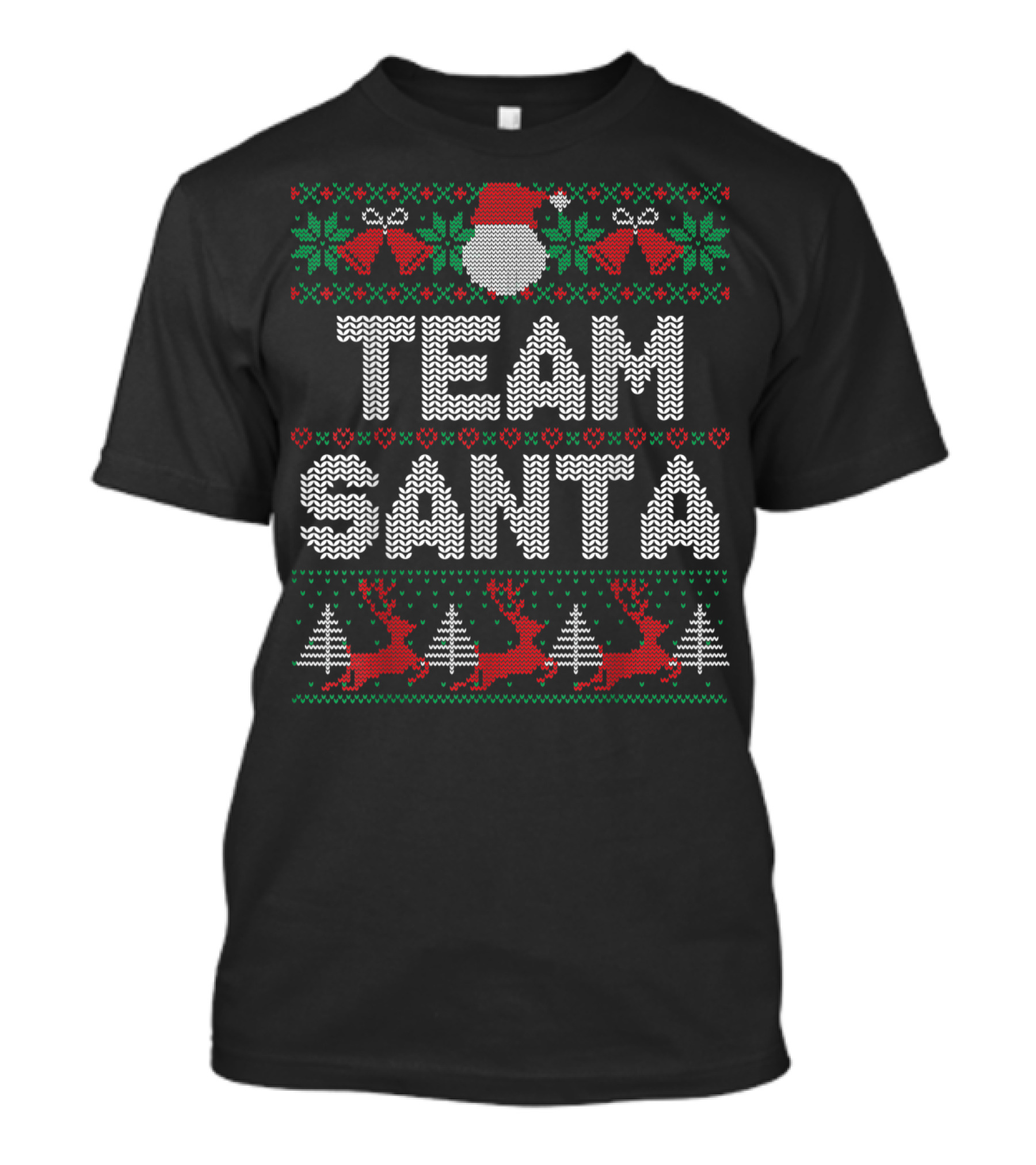 Team Santa Reindeer Christmas Family T-Shirt