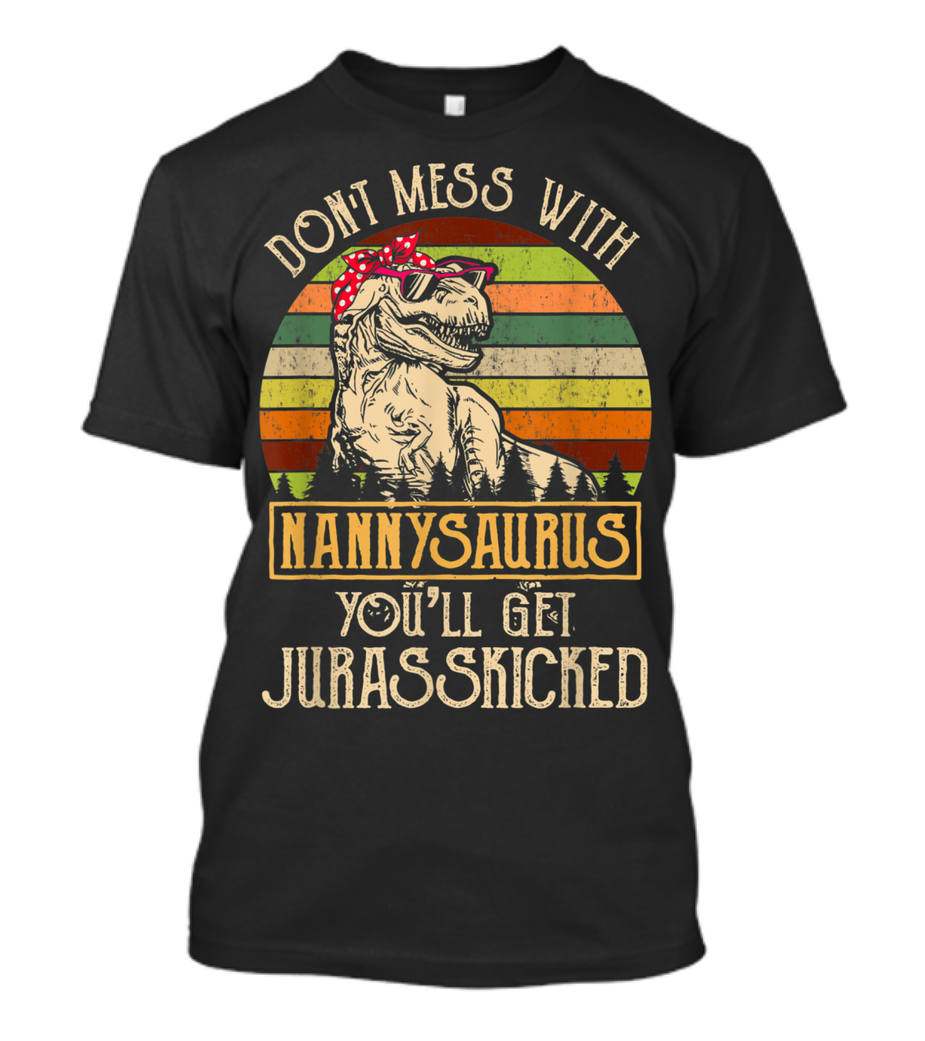 Dont Mess With Nannysaurus You'll Get Jurasskicked T-Shirt