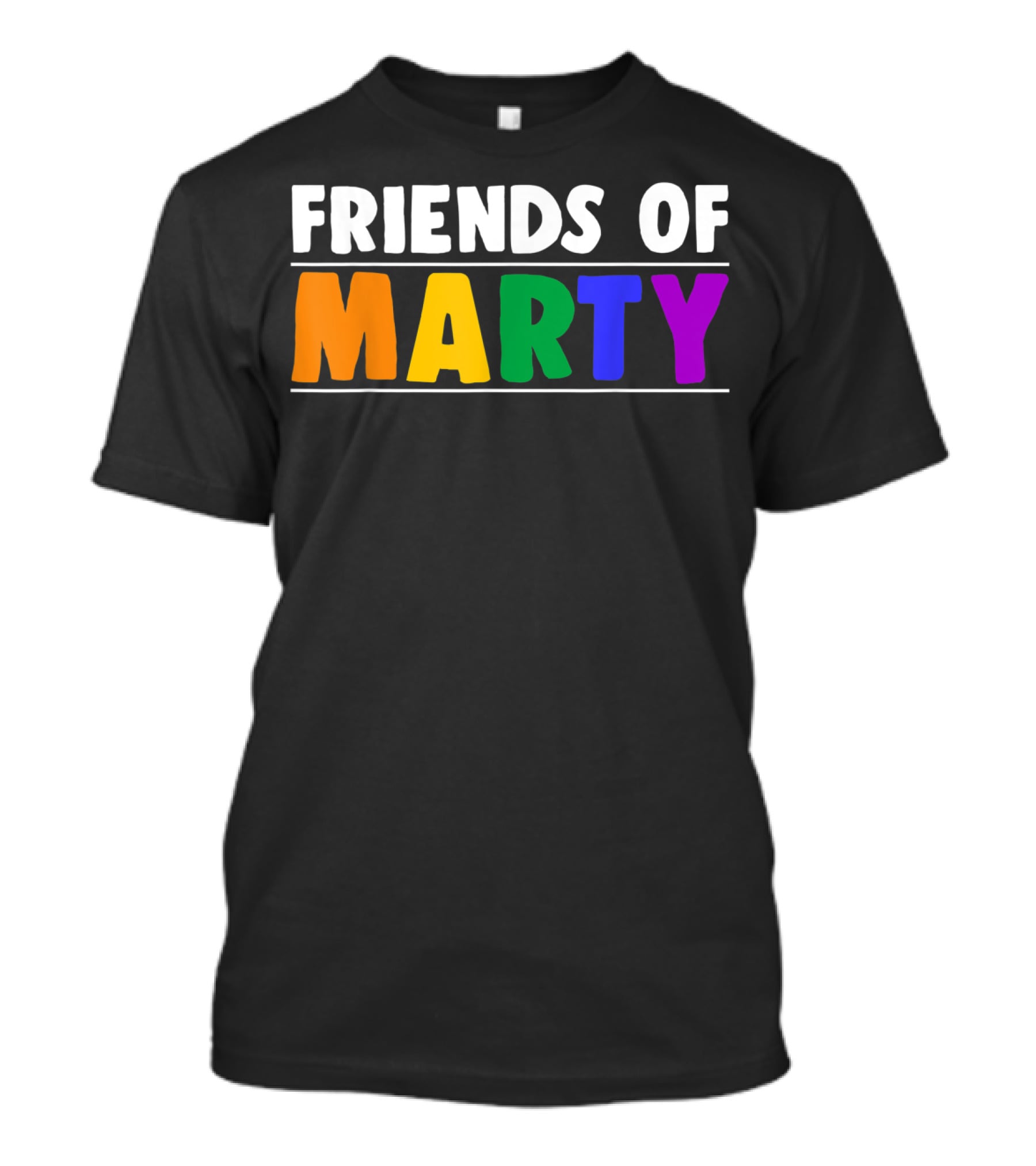 Friends Of Marty Rainbow Color T-Shirt