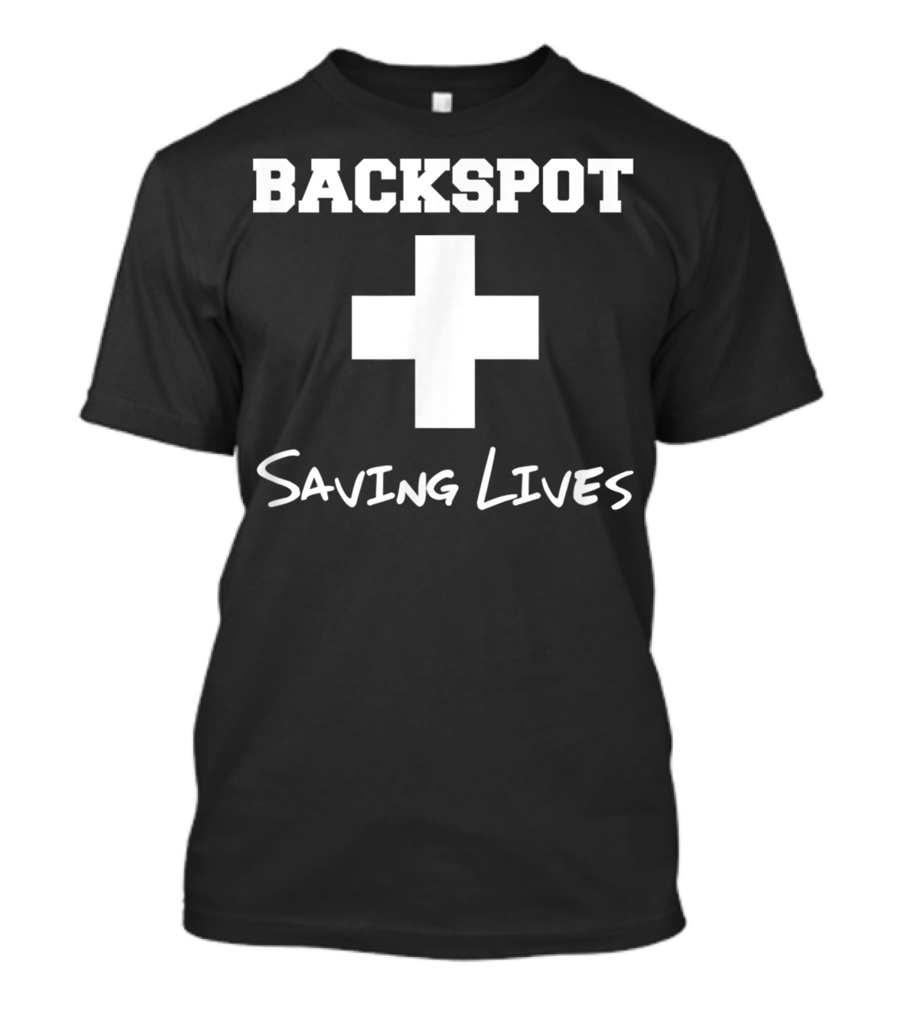 Backspot Plus Saving Lives Cheerleader T-Shirt