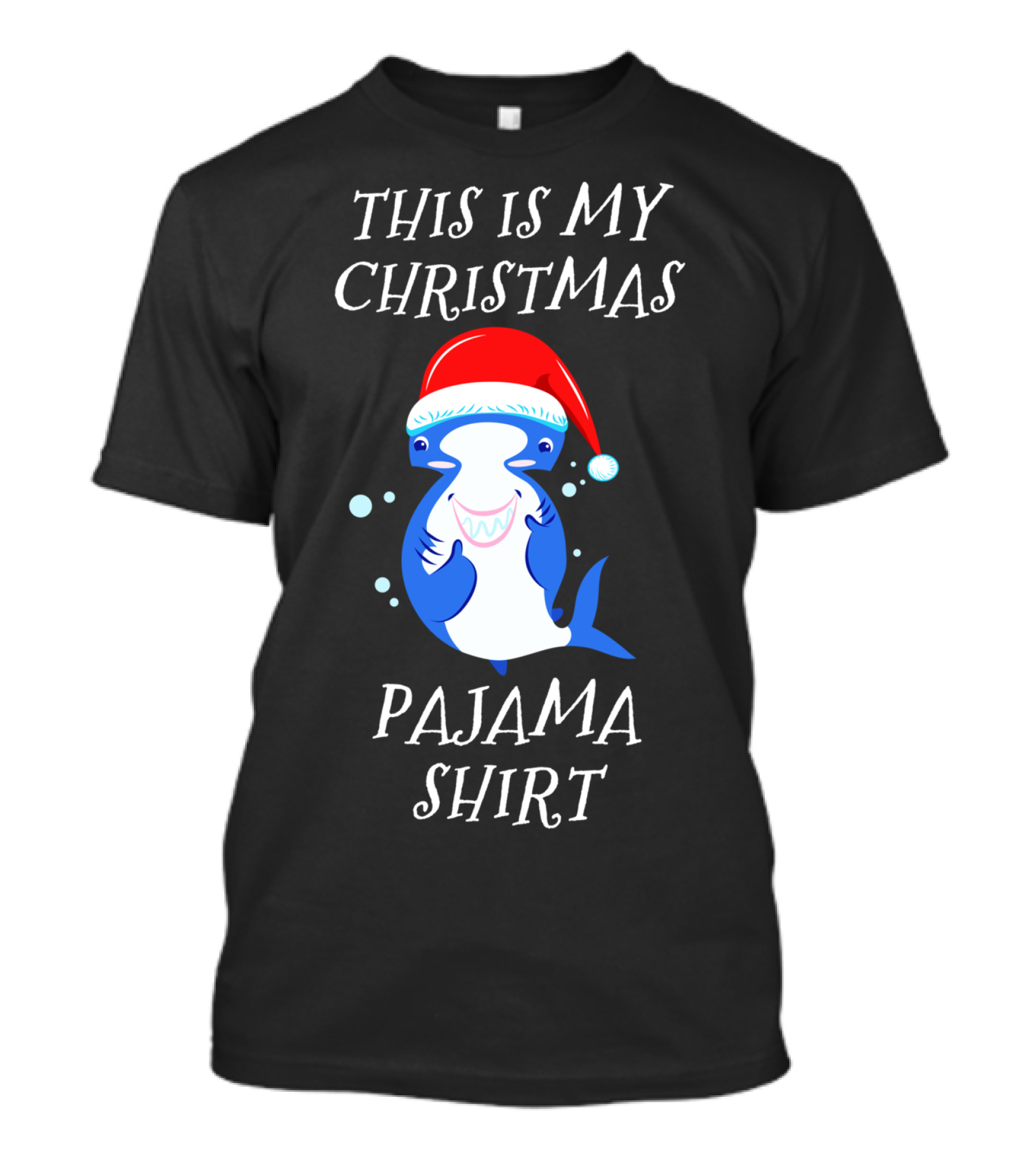 This Is My Christmas Pajama Shirt Hammerhead Shark T-Shirt