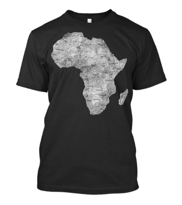 Africa Map African Black Pride Continent Nations T-Shirt