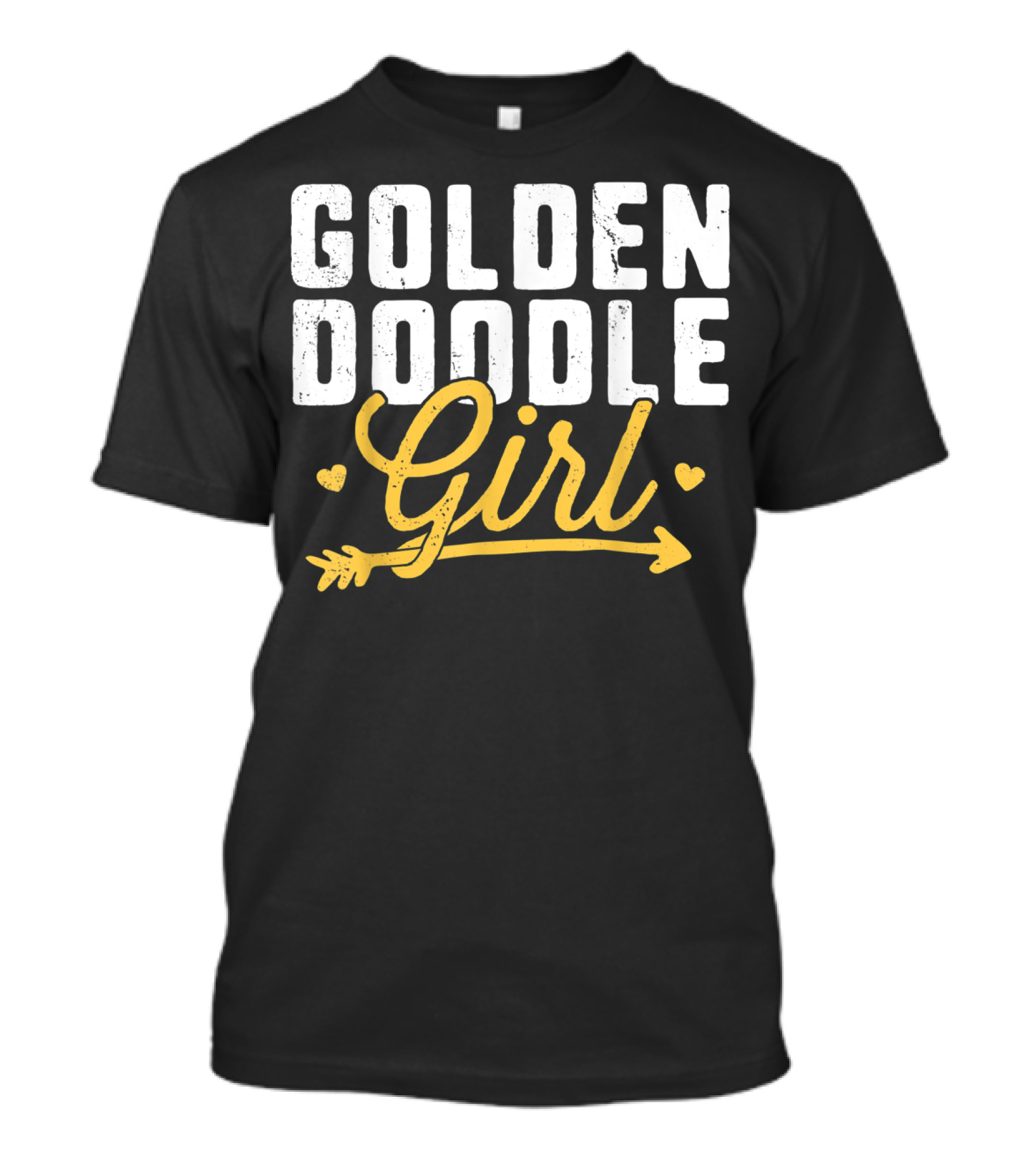 GOLDENDOODLE GIRL HEARTS AND ARROW T-Shirt