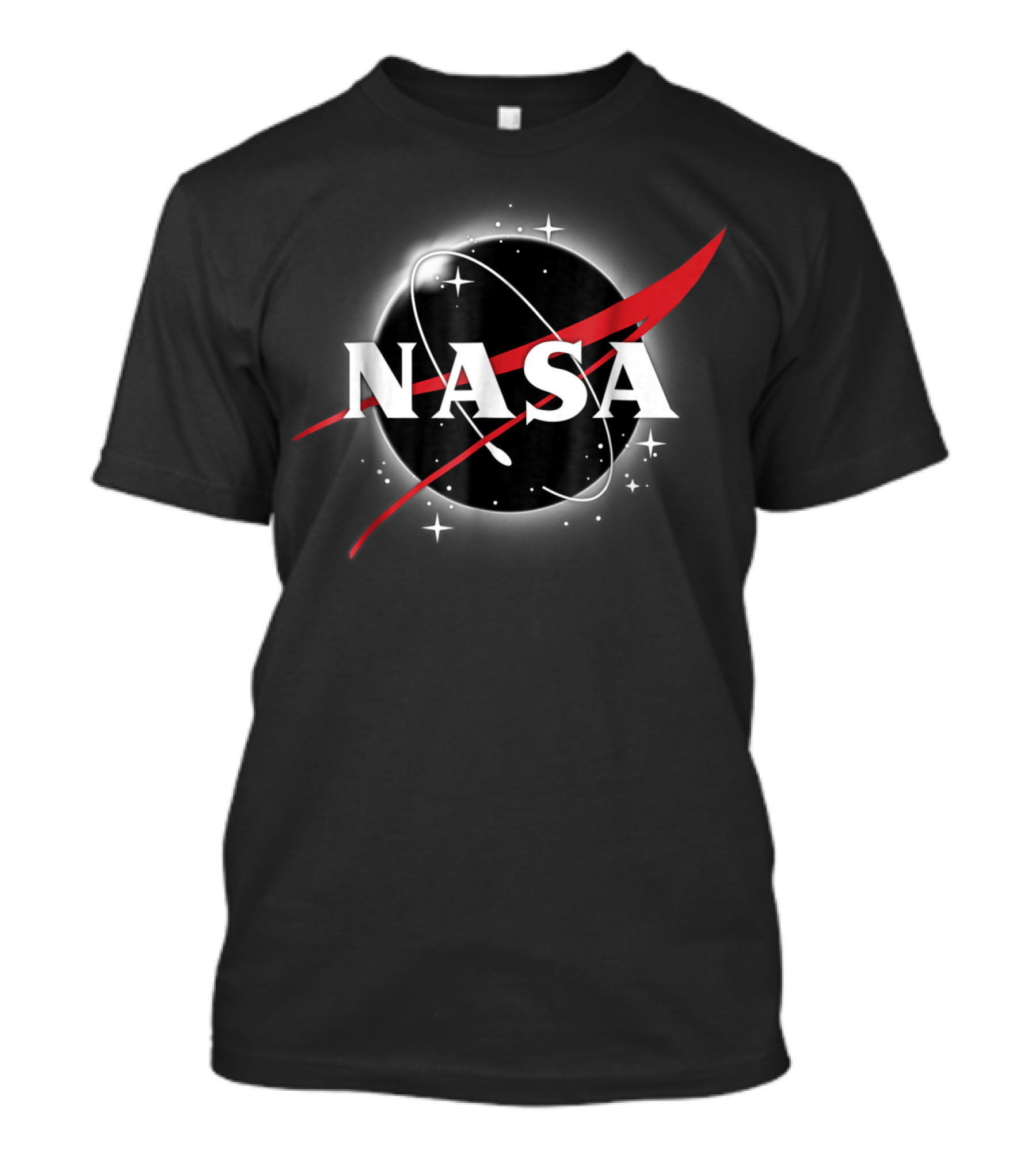 NASA Total Solar Eclipse Classic Logo Design Sphere T-Shirt