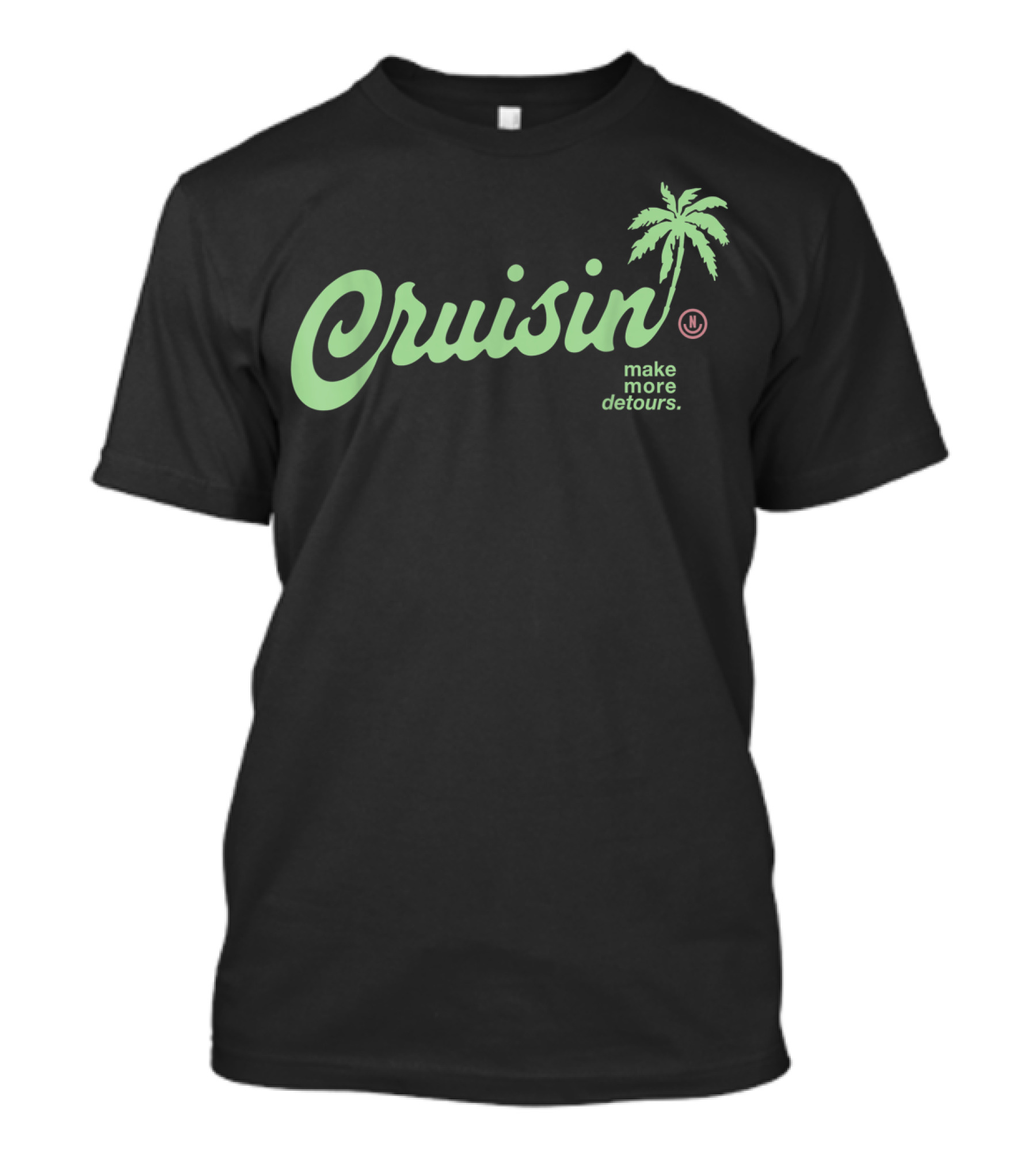 Cruisin Neff 80s Make More Detours Classic Car Palm Tree T-Shirt