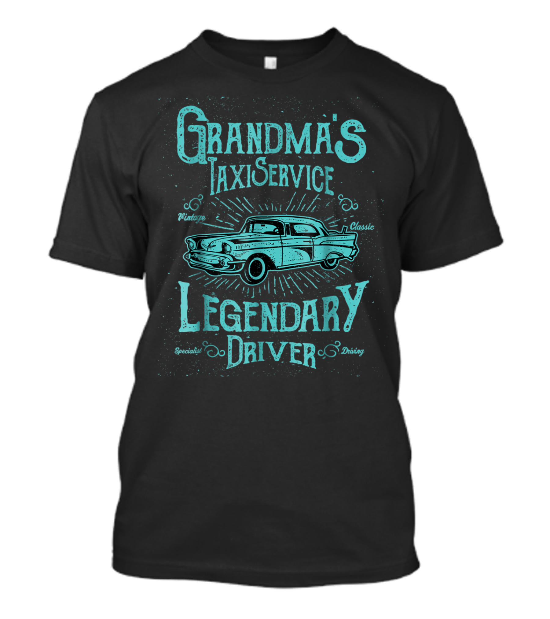 Grandma's Taxi Service Vintage Classic Legendary Driver Special Driving T-Shirt