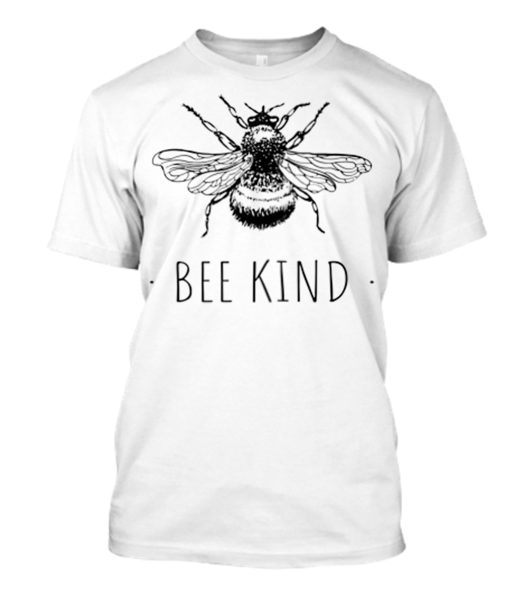 Bee Kind Summer Feminist Bumblebee Emblem T-Shirt