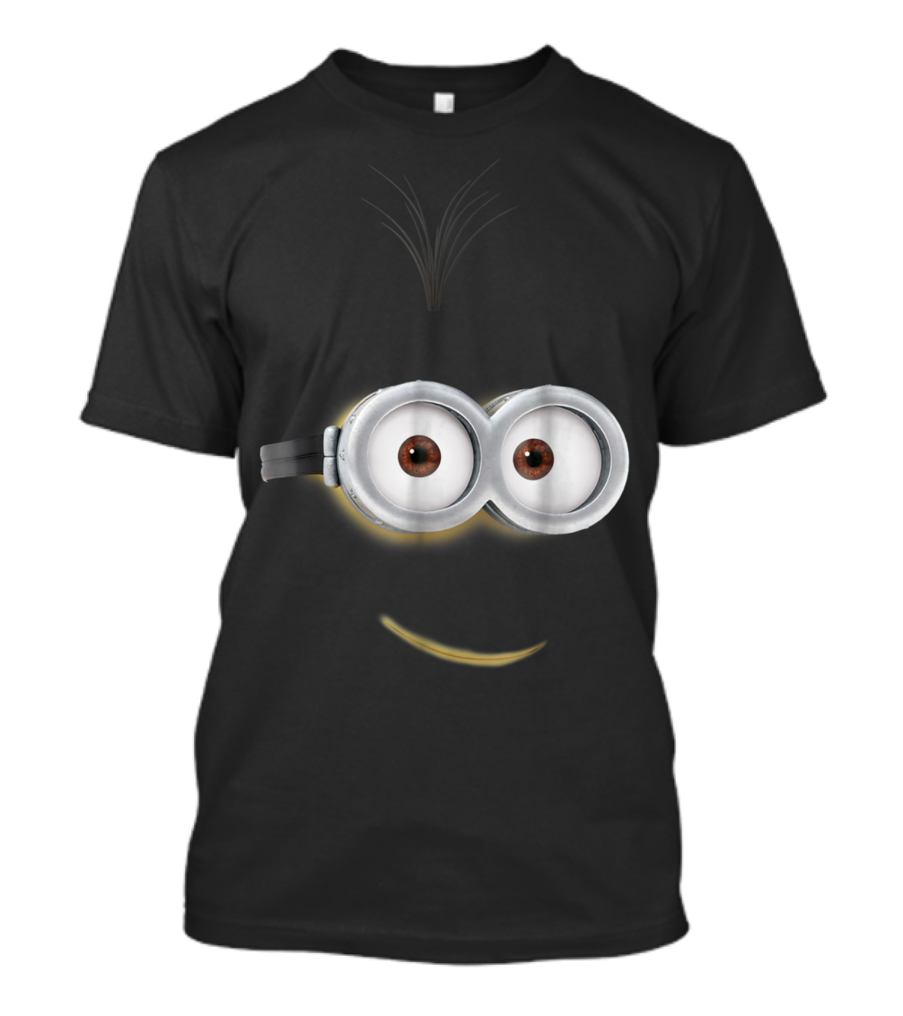 Despicable Me Minions Kevin Face Smile Eyes Goggles Hair T-Shirt