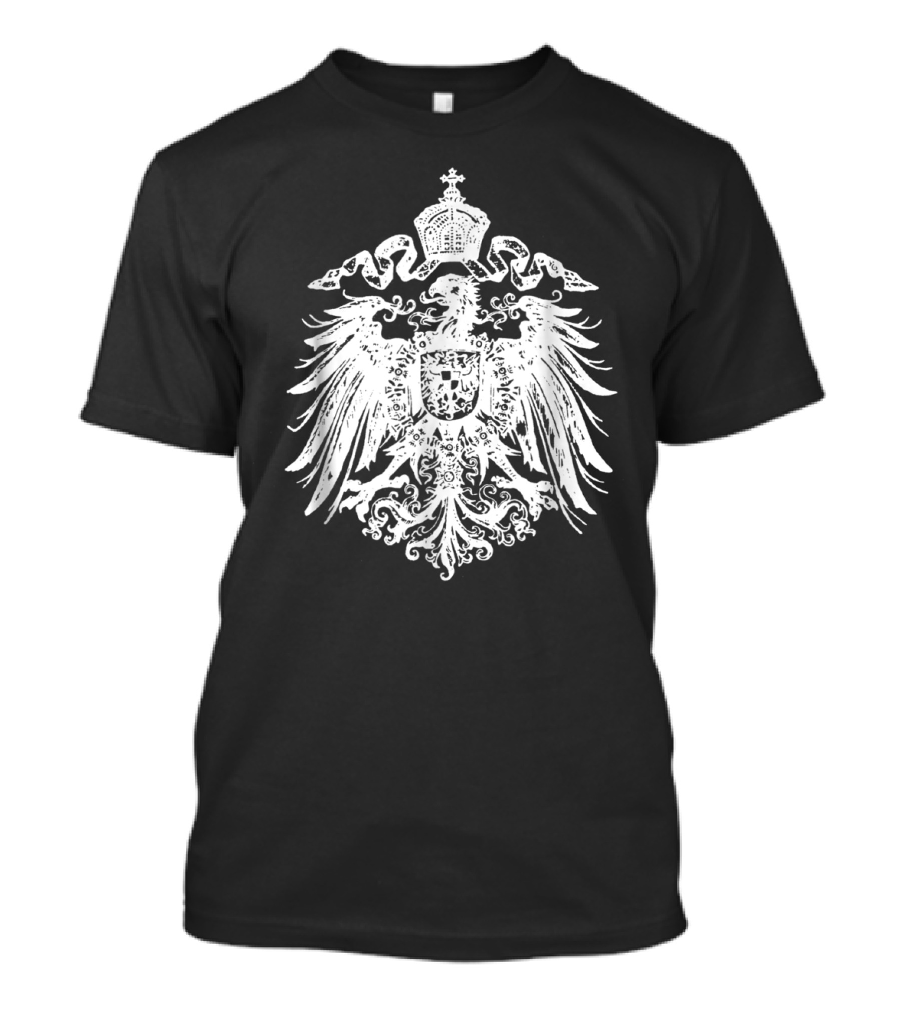 German Imperial Eagle Emblem White Crest T-Shirt