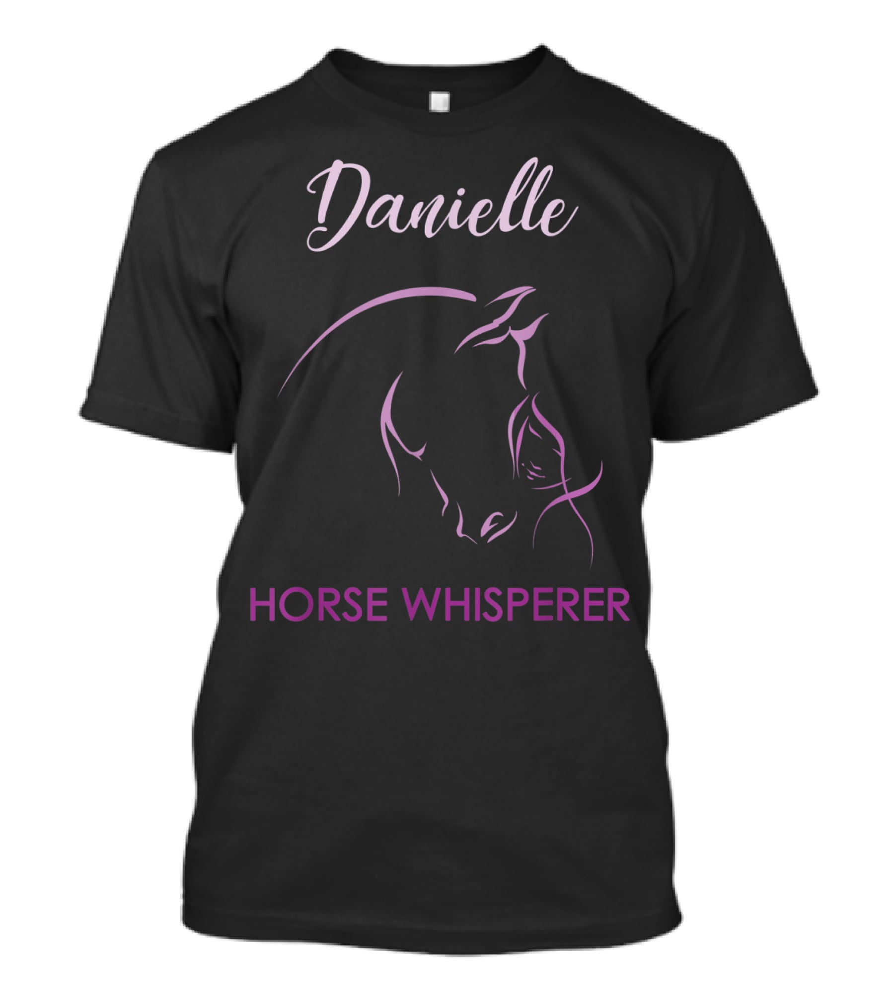 Danielle Horse Whisperer Personalized Name Elegant Equine T-Shirt