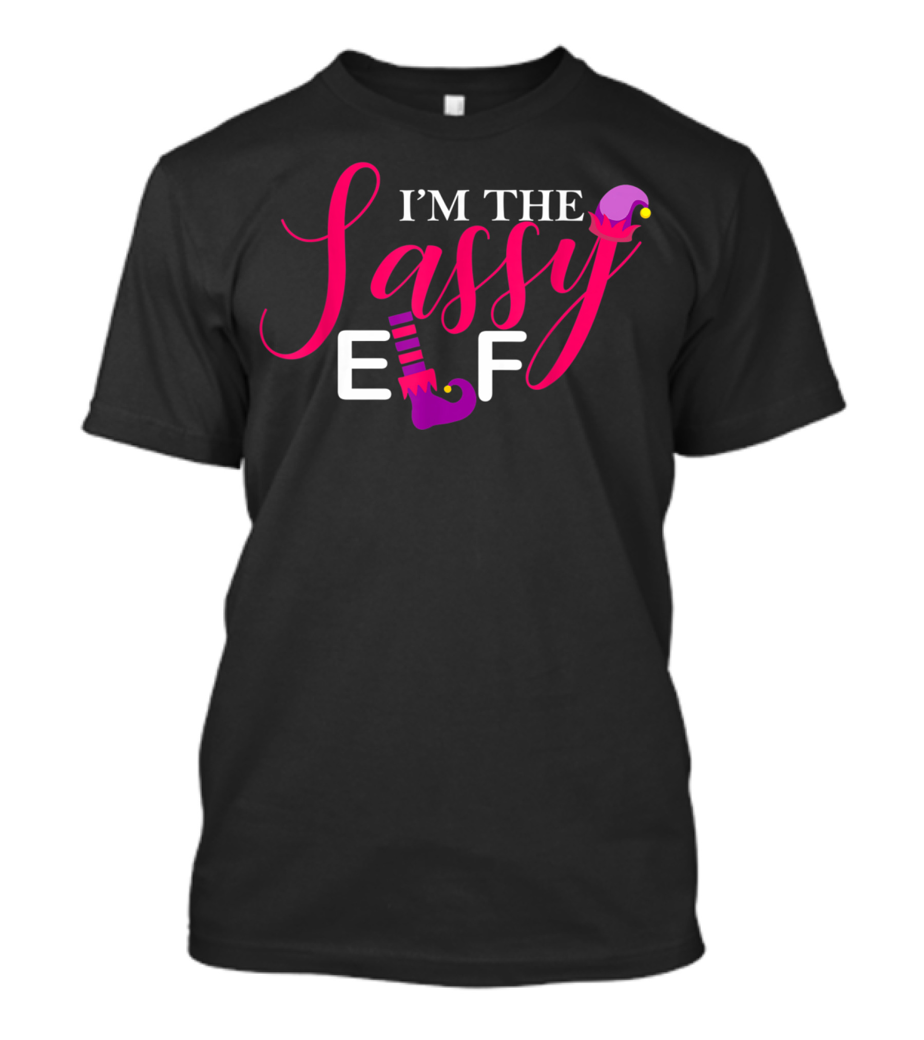 I'm The Sassy Elf Matching Family Group Elf Squad T-Shirt
