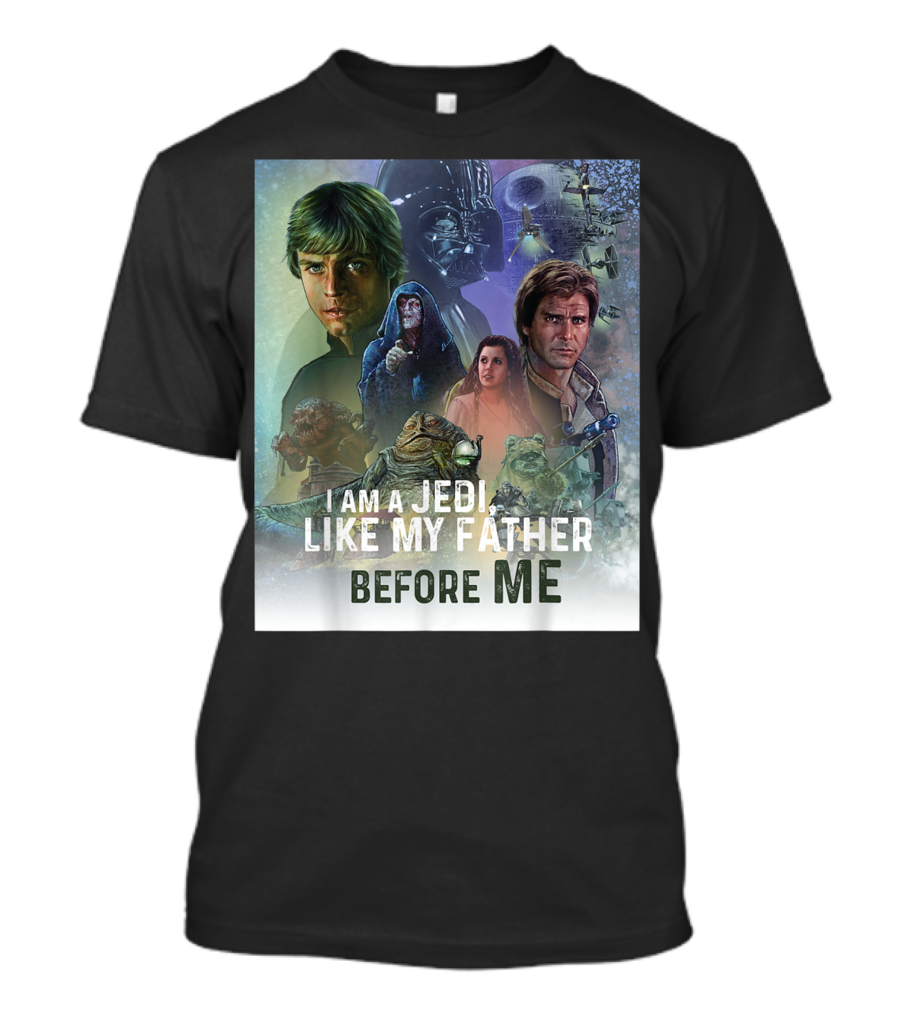 I Am A Jedi Like My Father Before Me Star Wars Celebration Return Of The Jedi Mural T-Shirt