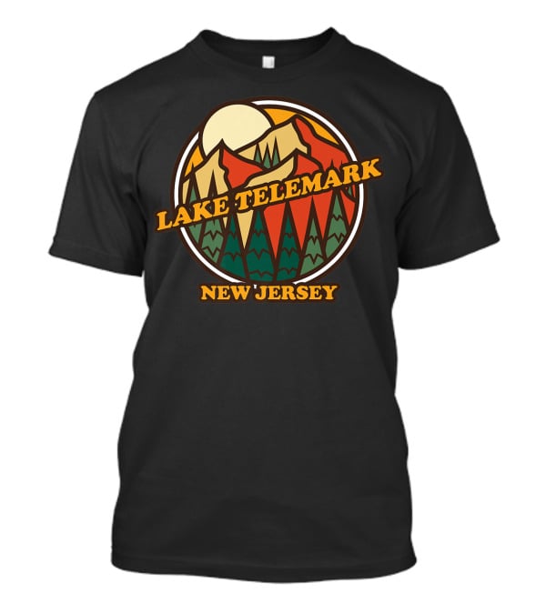 Lake Telemark New Jersey Retro Mountain Vintage T-Shirt