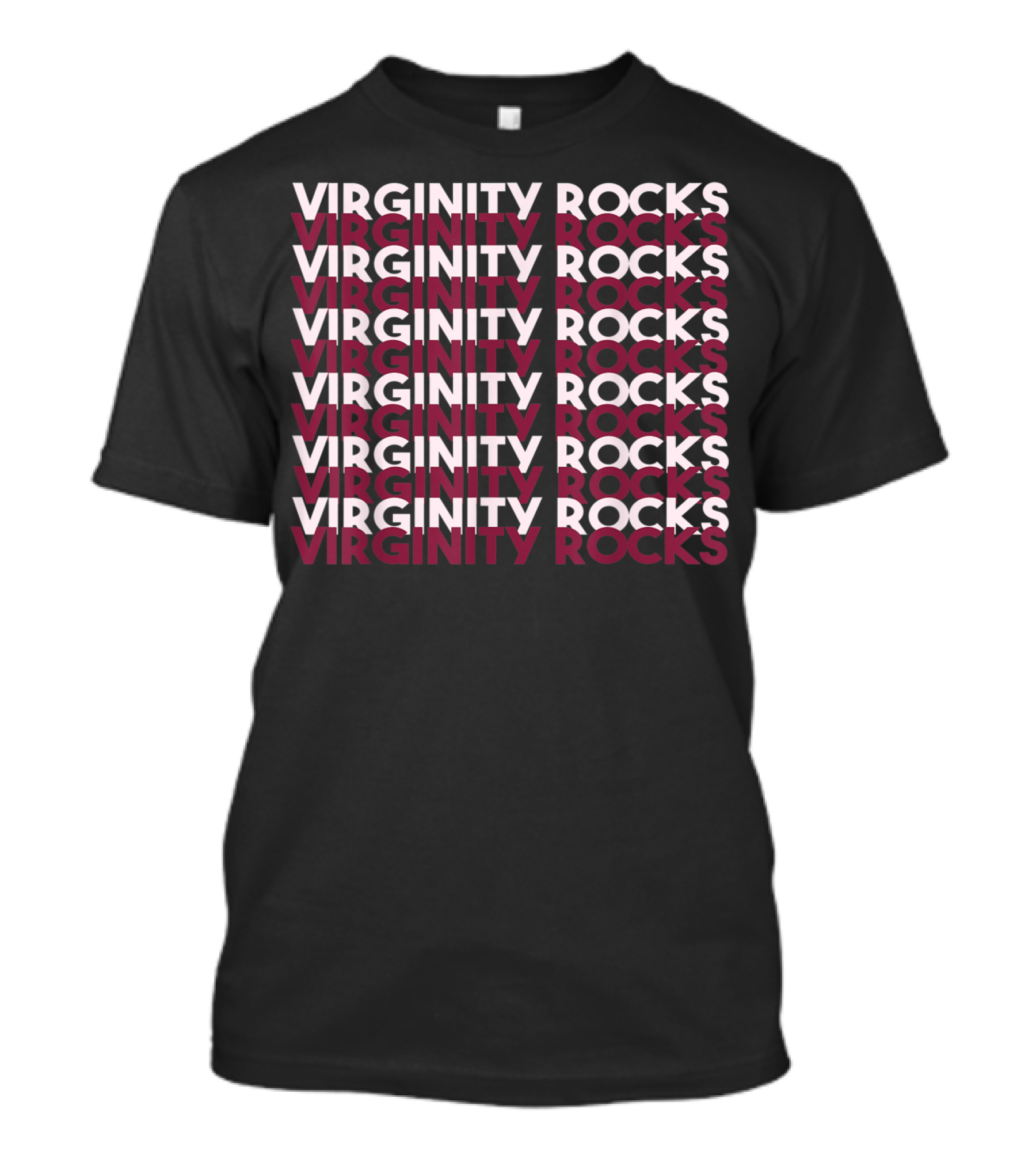Virginity Rocks Grey Black Pink Danny Duncan T-Shirt
