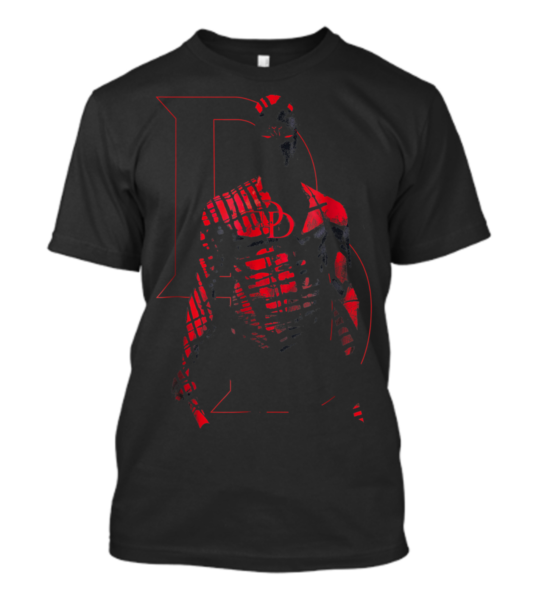 Daredevil In Red Shadows With Bold D Emblem T-Shirt