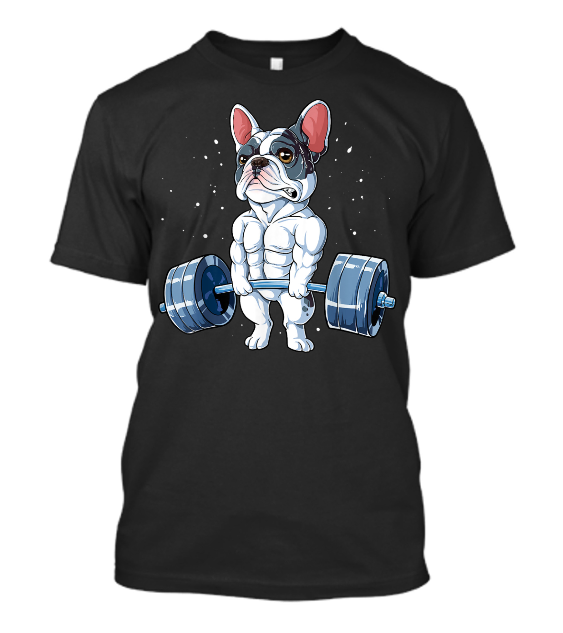 Funny French Bulldog Weightlifting Deadlift Powerlifting T-Shirt