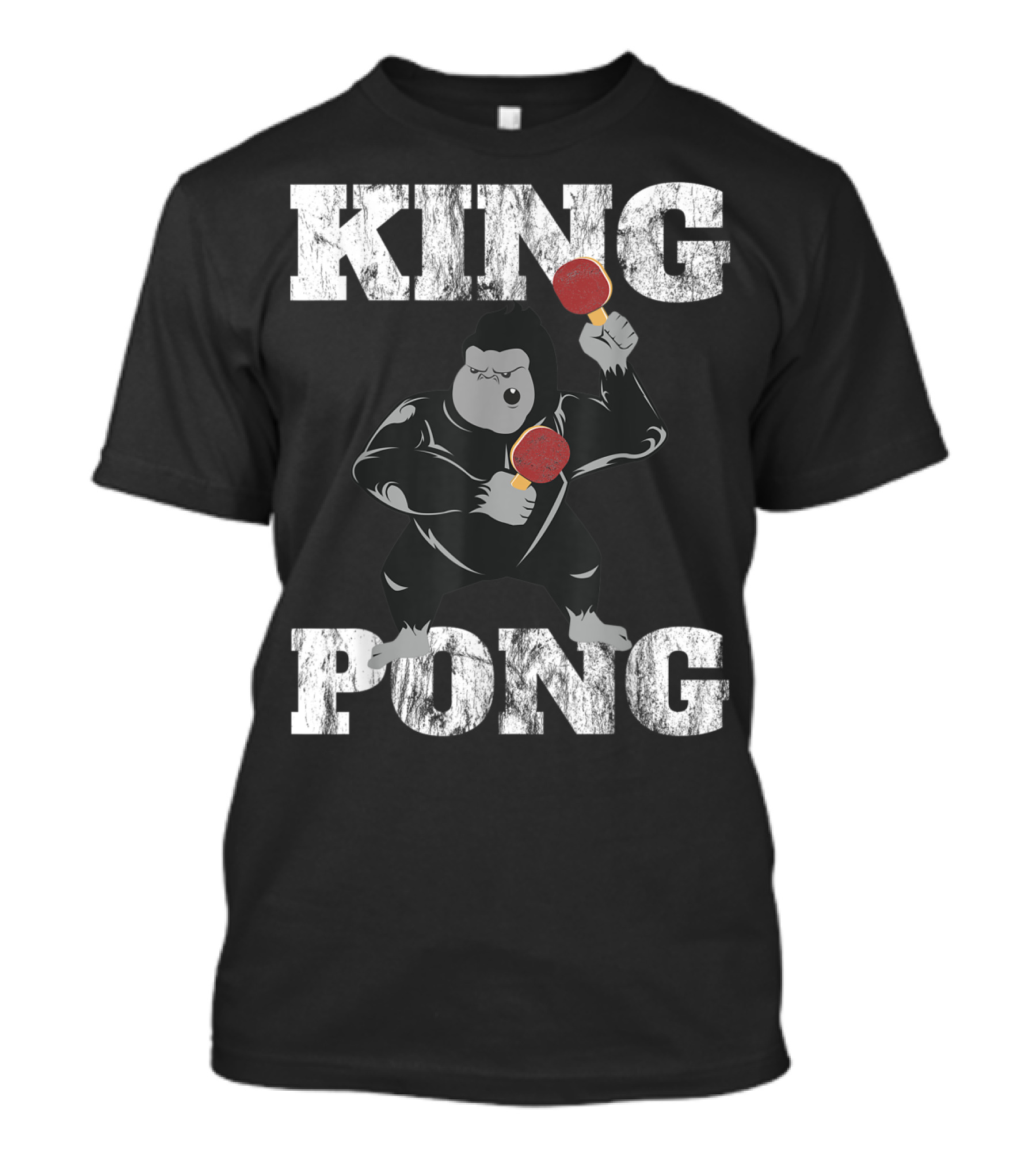 King Pong Funny Vintage Table Tennis Ping Pong T-Shirt