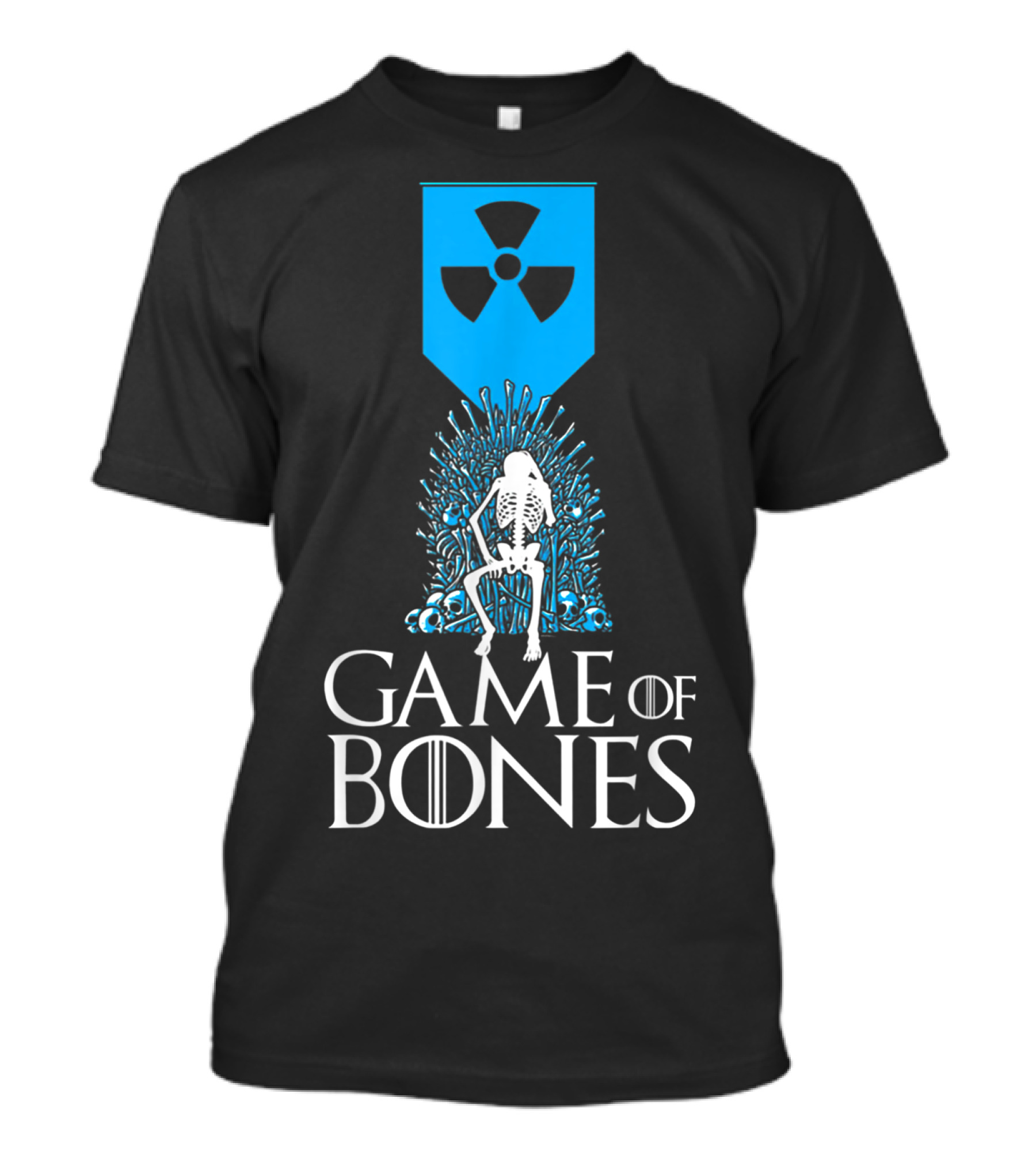 Game Of Bones Radiology Xrays Skeleton Throne Nuclear T-Shirt