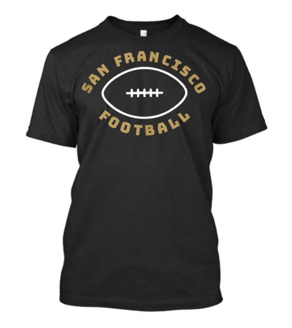San Francisco Football Minimalist Football T-Shirt