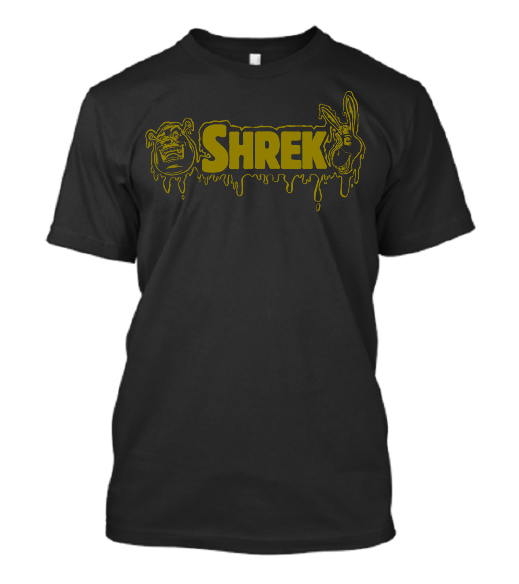 Shrek And Donkey Swapped Faces Dripping Font DreamWorks T-Shirt