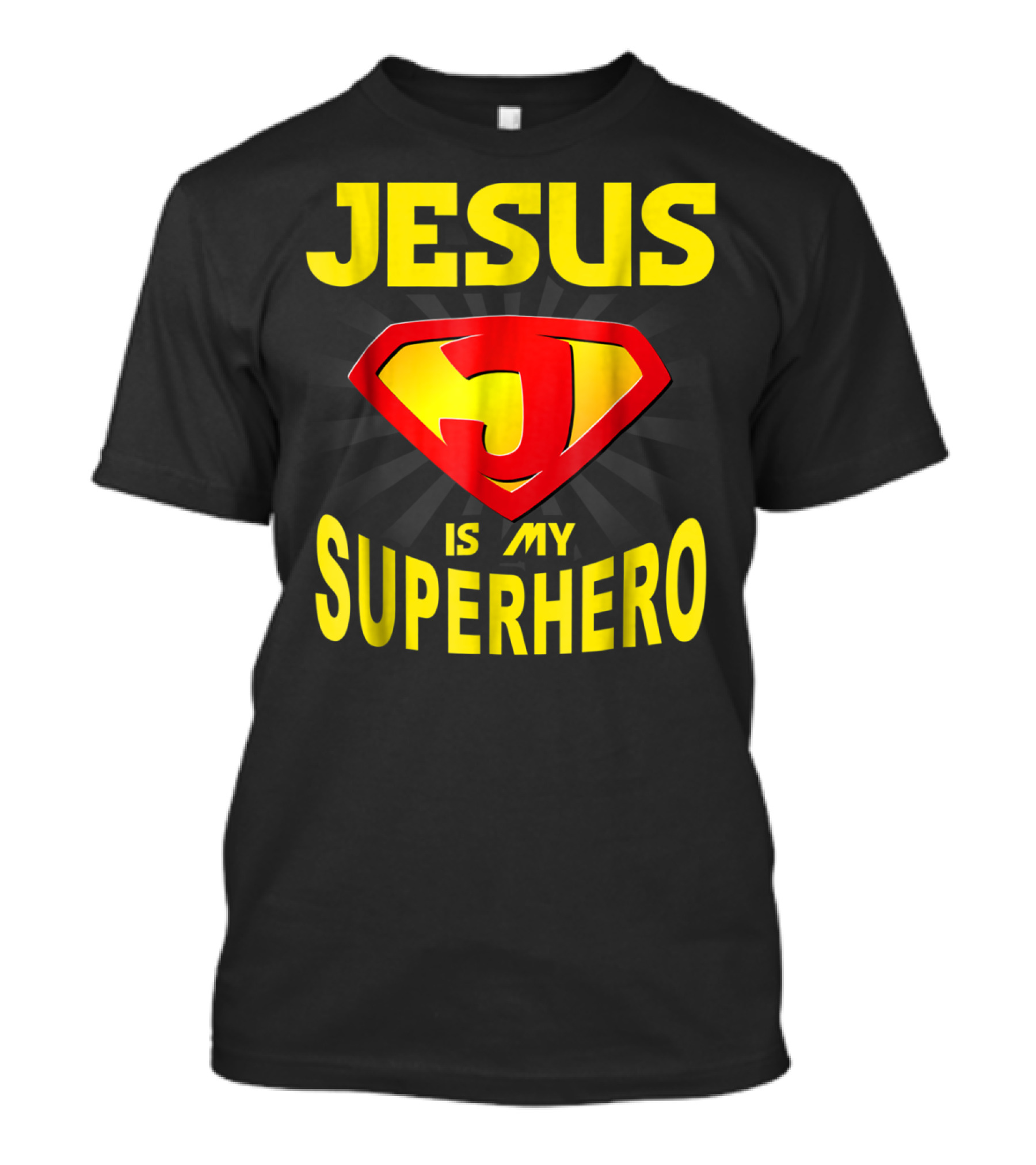Jesus Is My Superhero Funny Christian Superman T-Shirt
