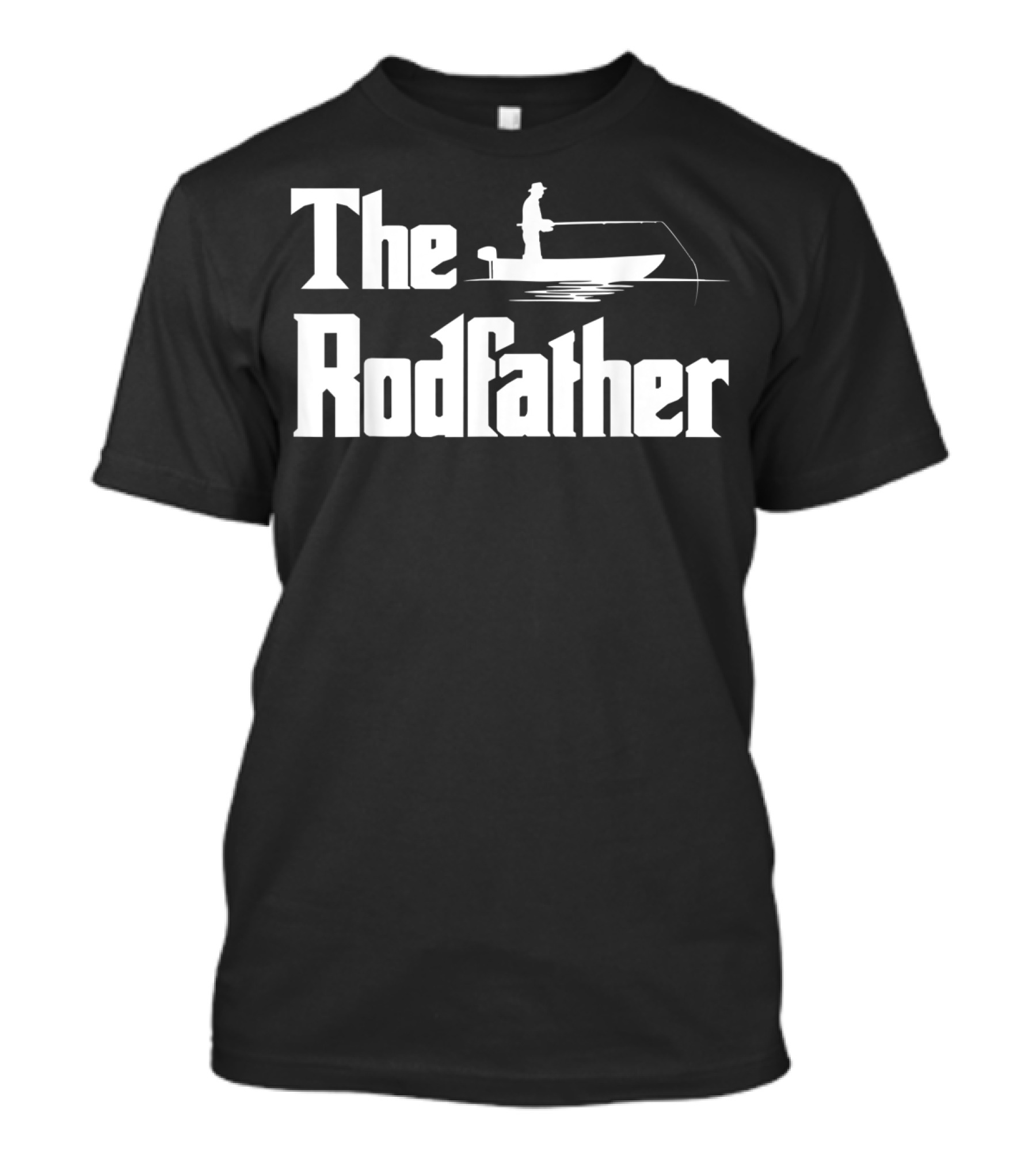 Mens The Rodfather Funny Fishing For Fisher T-Shirt