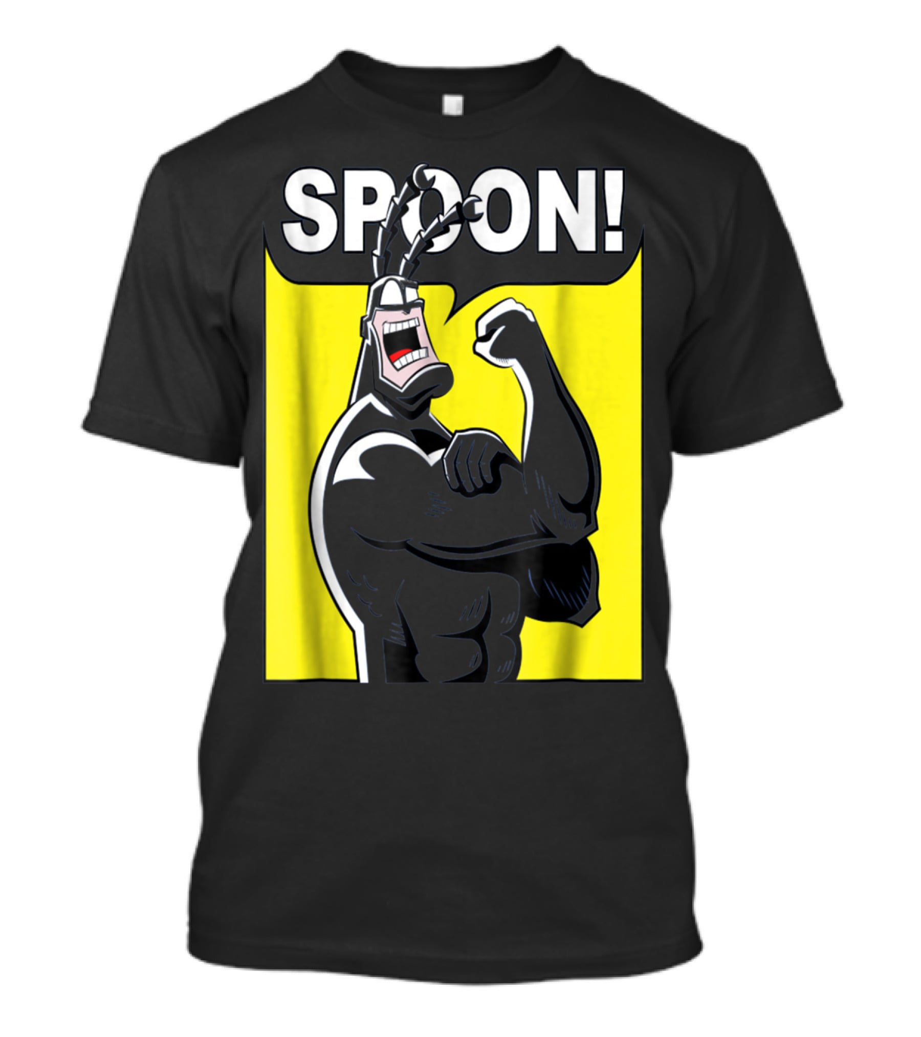 SPOON Tick Character Shouting Classic Comic T-Shirt