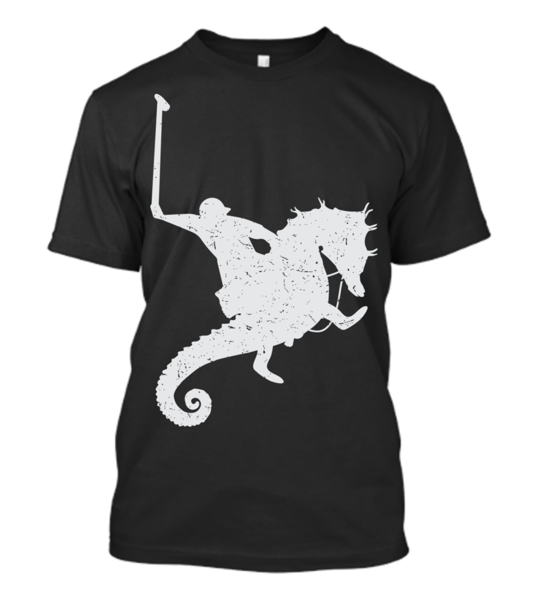 Funny Cute Water Polo Sea Horse Rider T-Shirt