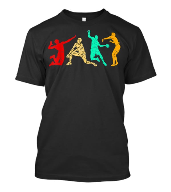 Classic Vintage Style Volleyball Sport T-Shirt
