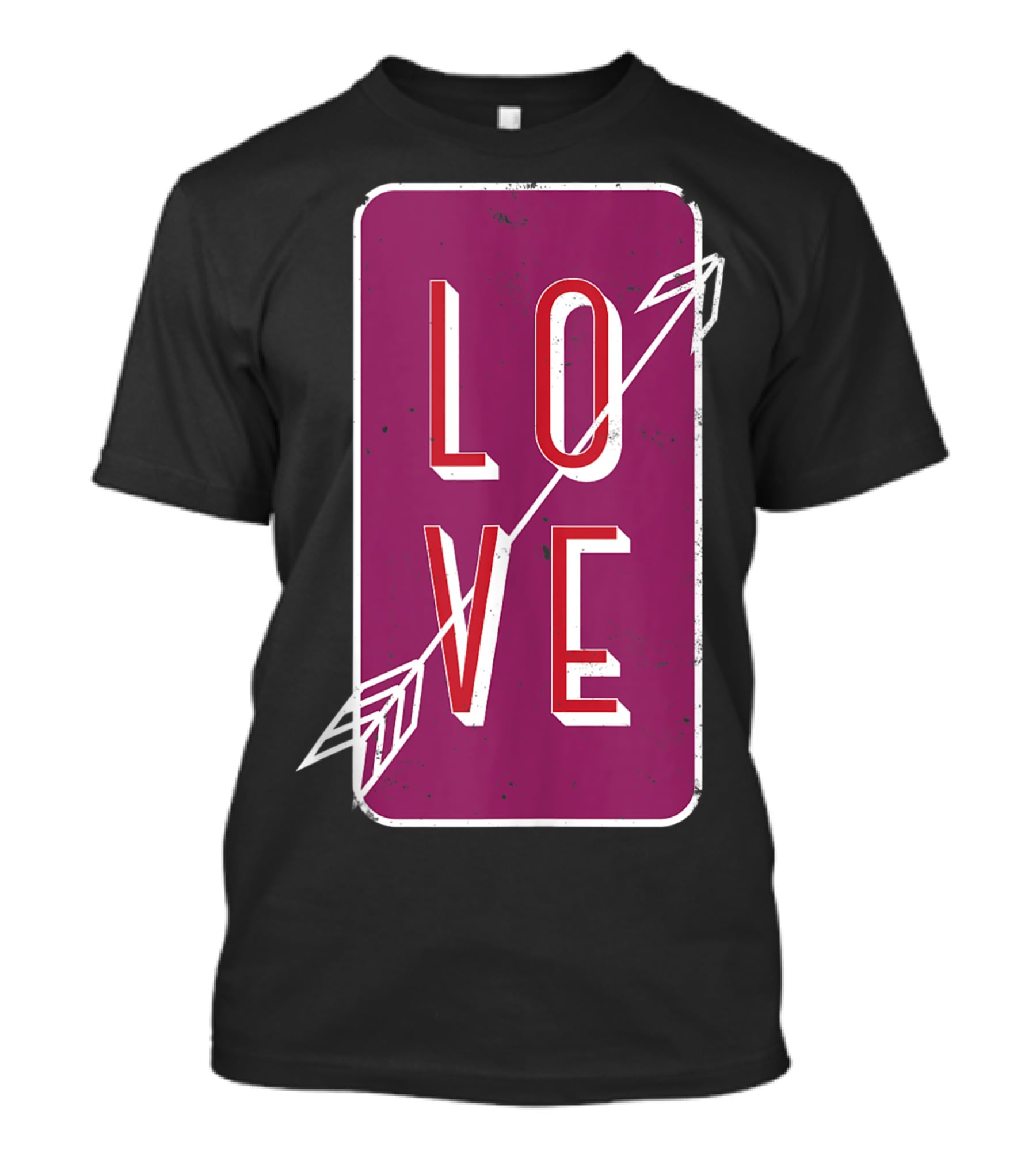 Vintage Arrow Love Classic Romantic Couple T-Shirt