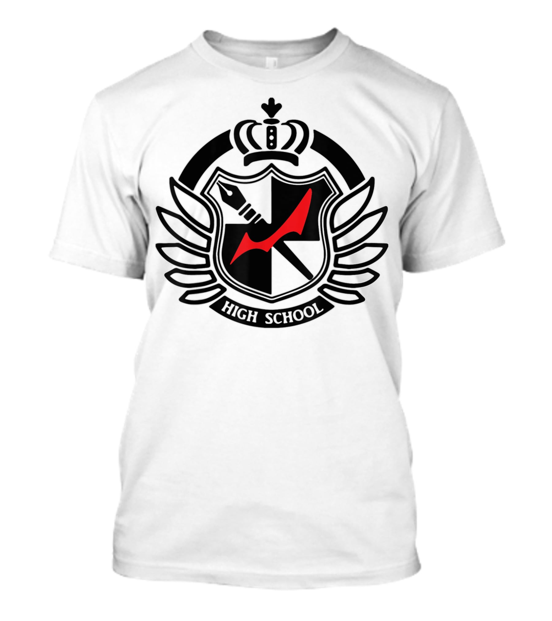 Danganronpas Monokumas High School Crest Emblem T-Shirt