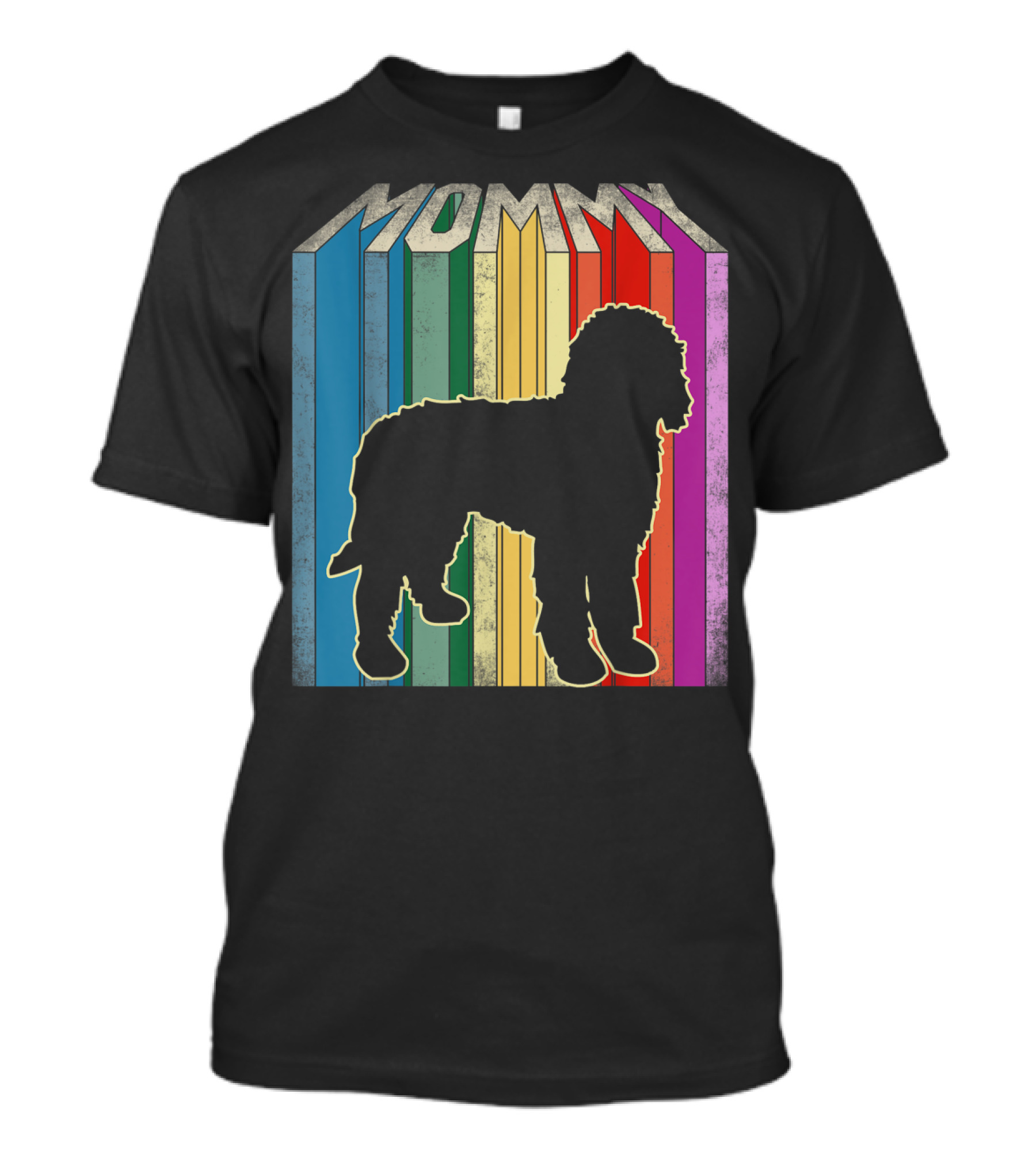 Rainbow Mommy Doodle Dog T-Shirt