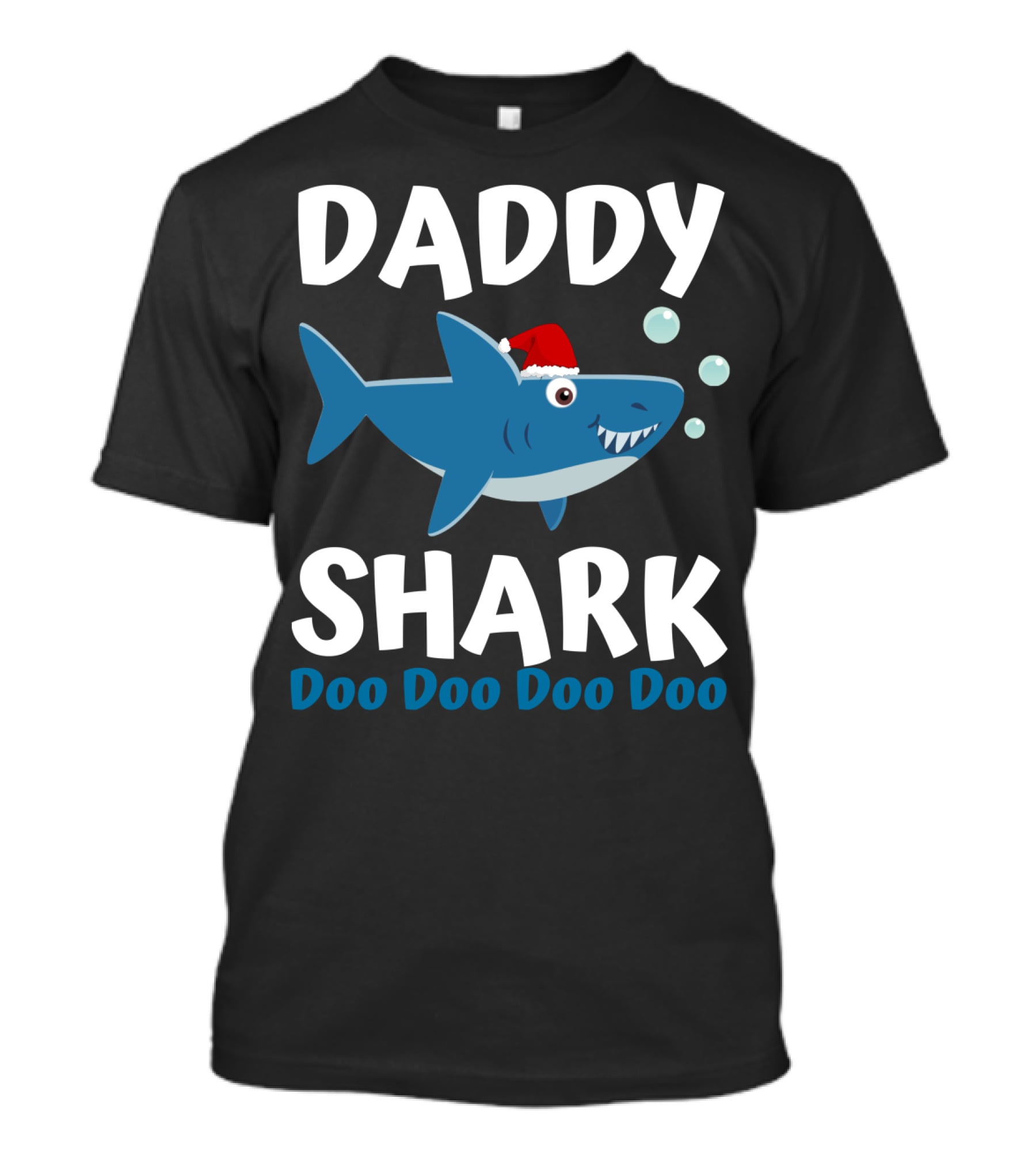 Daddy Shark Doo Doo Doo Doo Christmas Family Shark T-Shirt